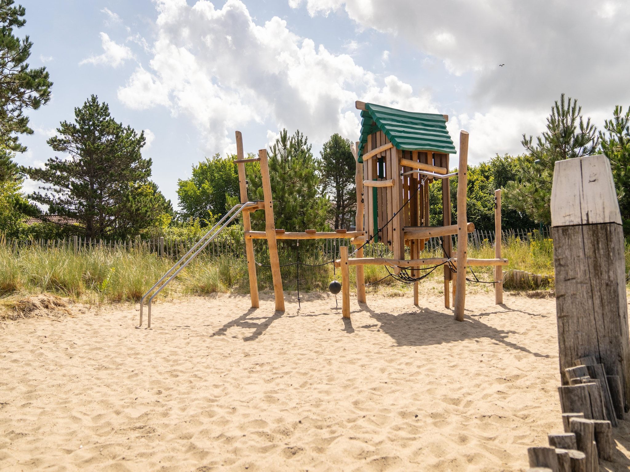 Parkfaciliteiten bij Vakantiepark Boomhiemke 9 in Hollum