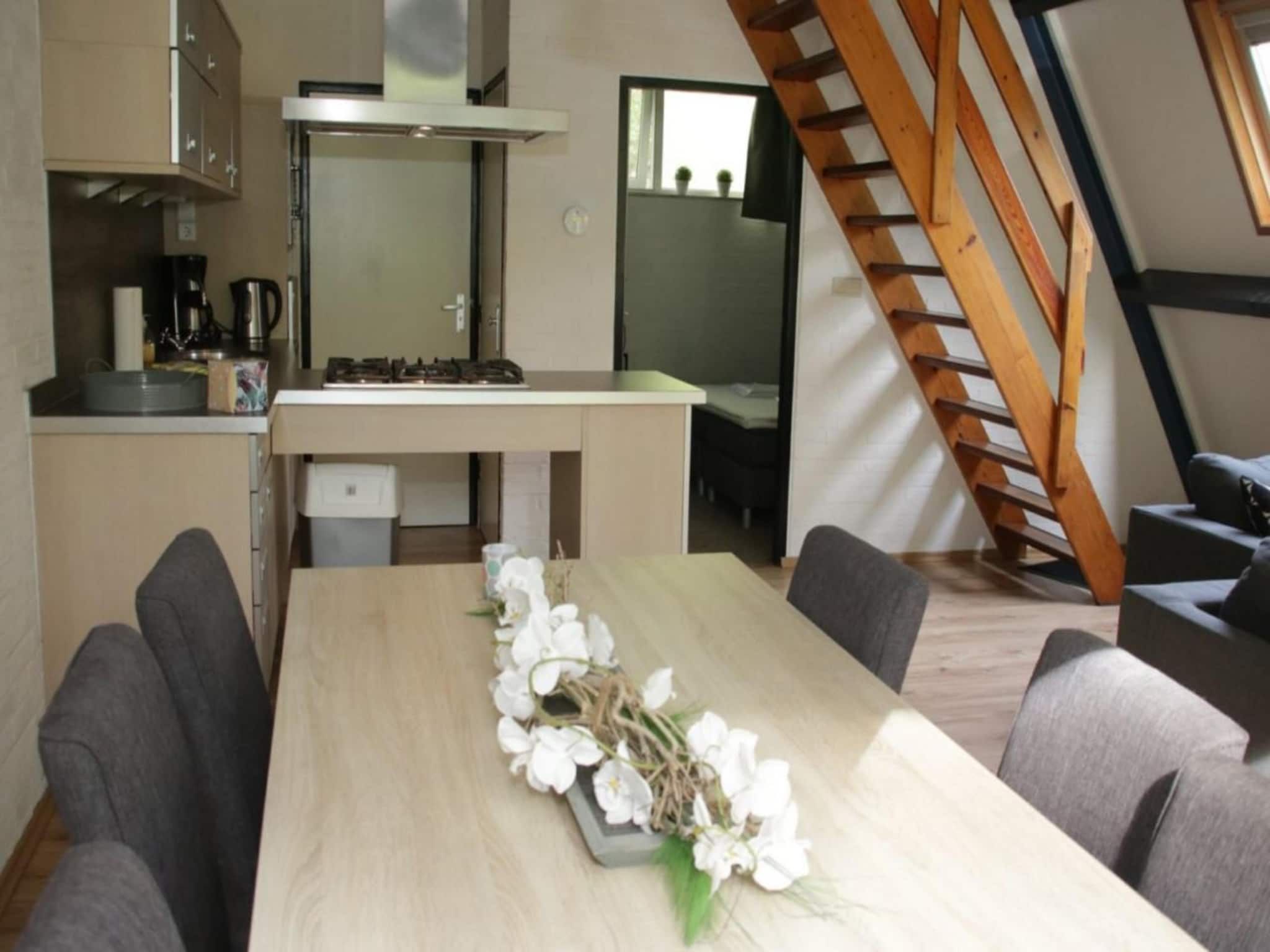 De keuken van Anjer Bungalow 61 in Stramproy