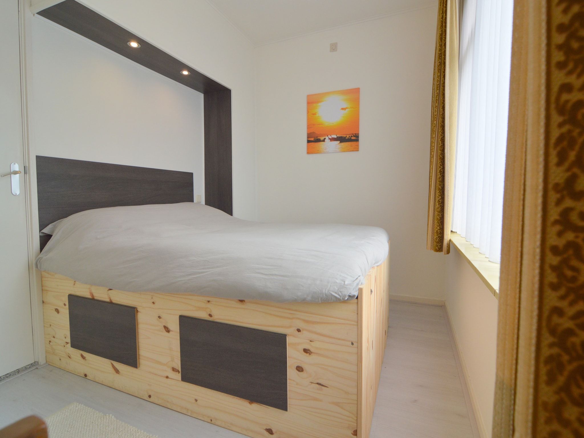 Een slaapkamer van Houck in Koewacht