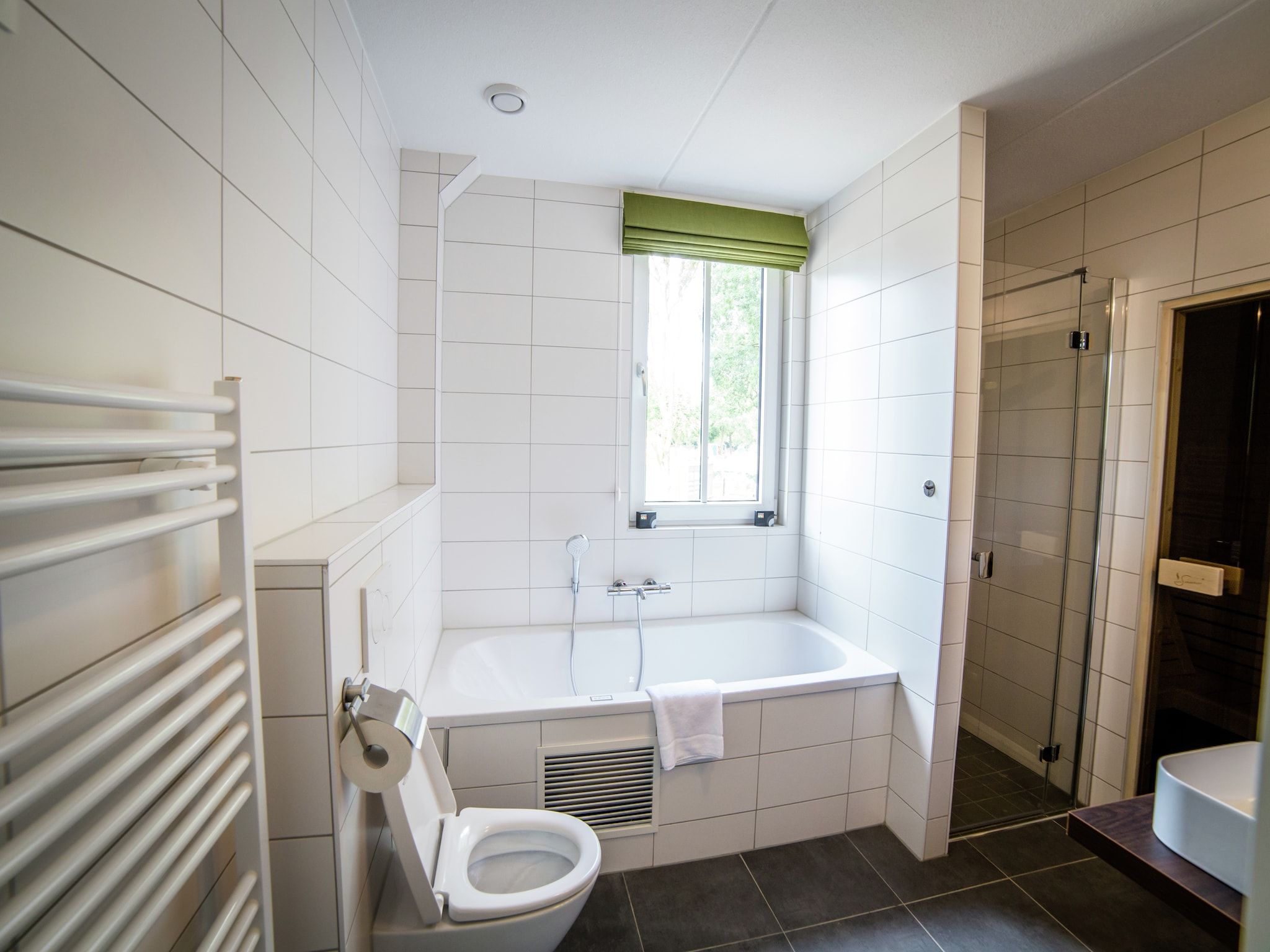 De badkamer van Resort Maastricht 3 in Maastricht