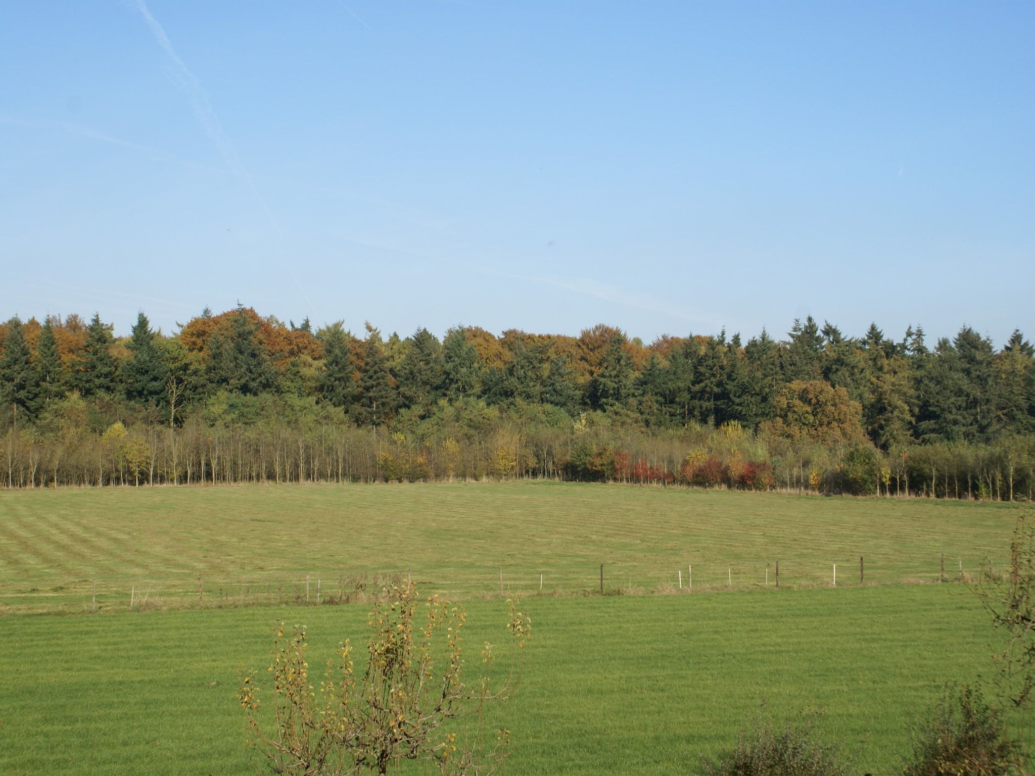 Het uitzicht vanaf Hofstede Groot Blankenstein in Doorn