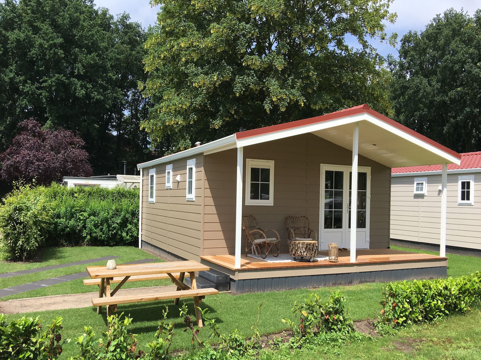 De buitenkant van Vakantiepark Sandberghe 6 in Uden