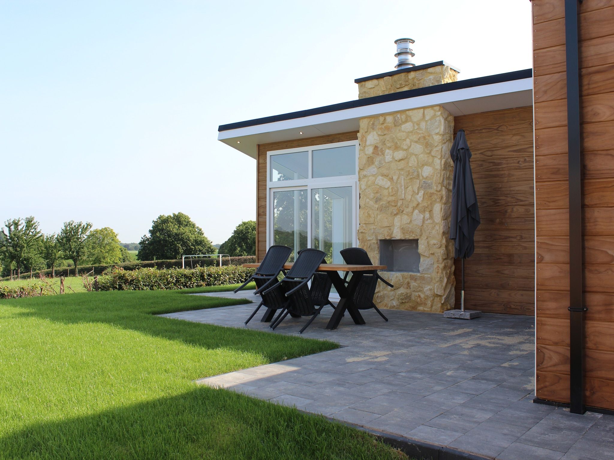 De tuin van Resort Mooi Bemelen 4 in Bemelen