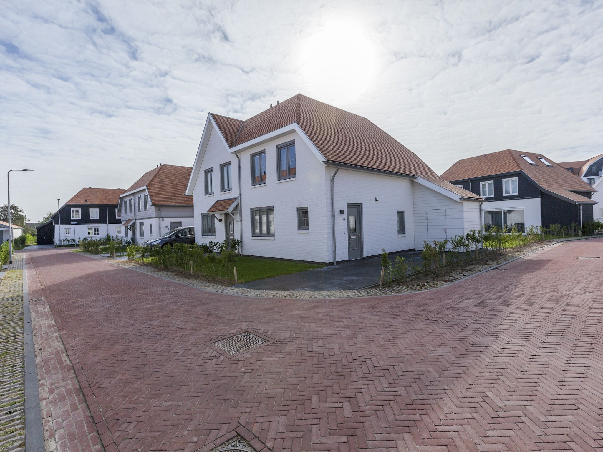 De buitenkant van Villa Zandduin in Cadzand