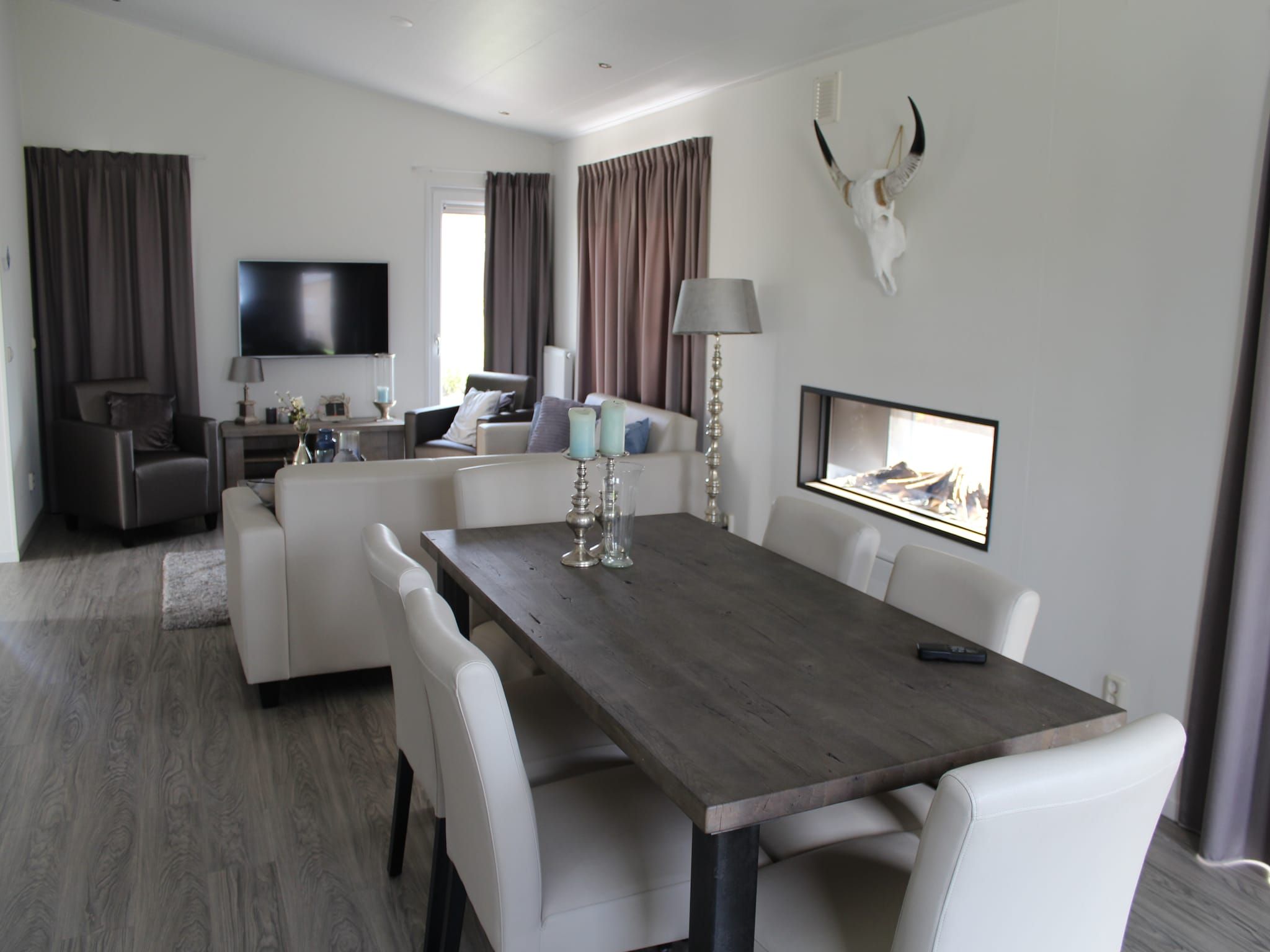 De woonkamer van Resort Mooi Bemelen 3 in Bemelen