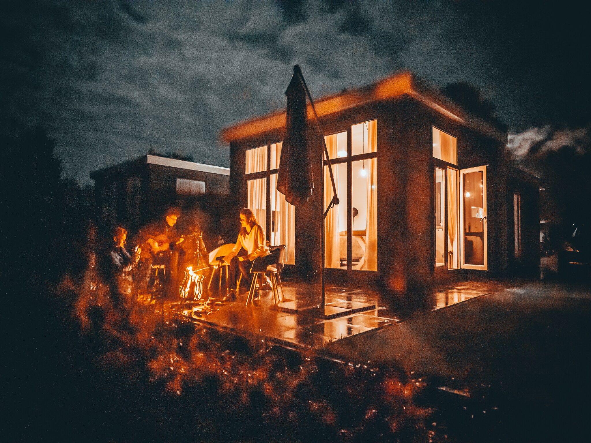 Het uitzicht vanaf Vakantiepark Mölke 10 in Zuna