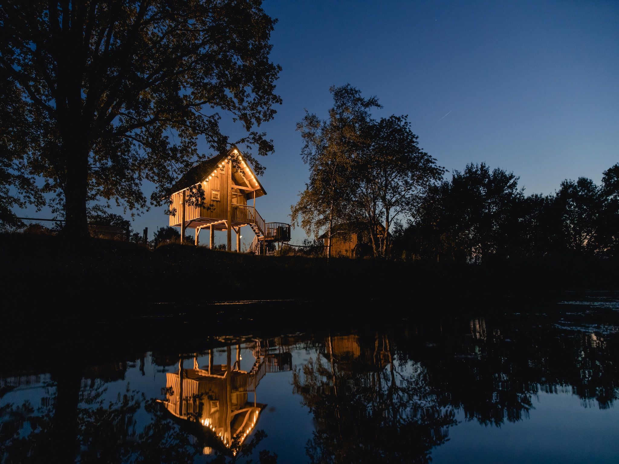 Het uitzicht vanaf Vakantiepark Mölke 14 in Zuna