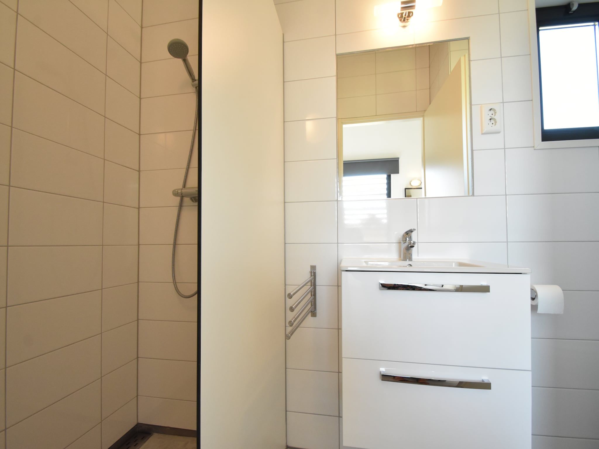De badkamer van Quality Lodge aan de Duinen in Callantsoog