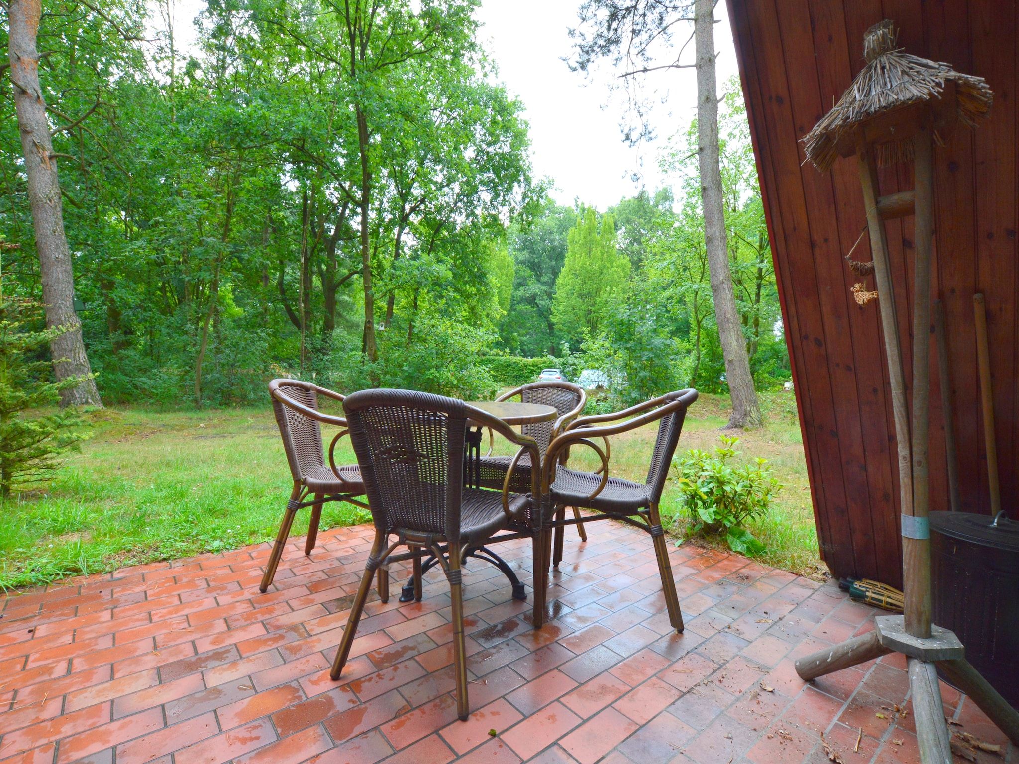 De tuin van Bungalow 86 in Stramproy