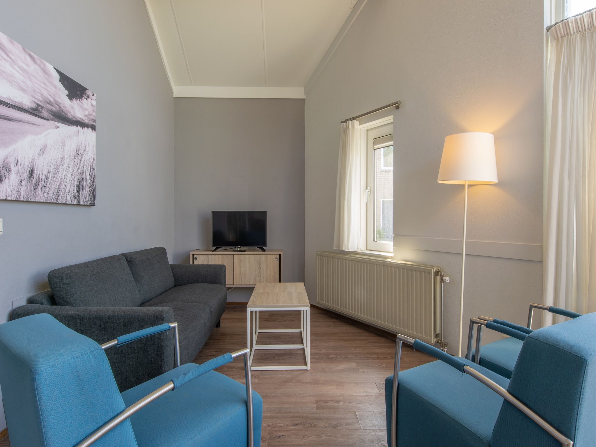 De woonkamer van Vakantiepark Hof Domburg 10 in Domburg