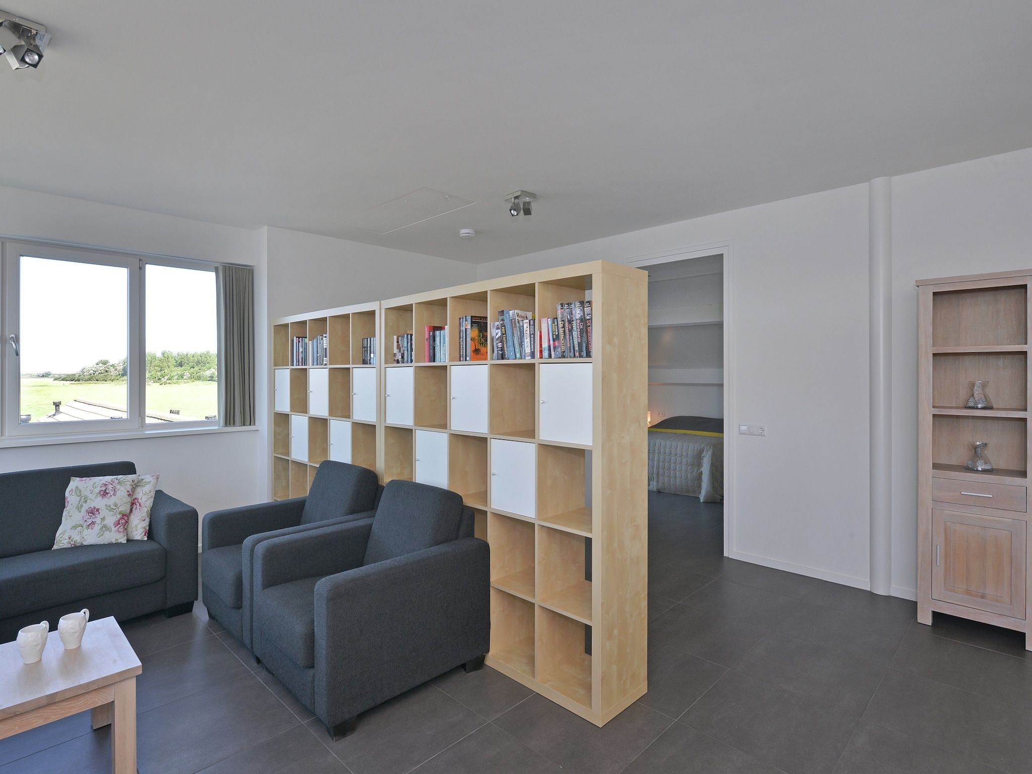 De woonkamer van Appartement 4b - Schotsman Watersport in Kamperland