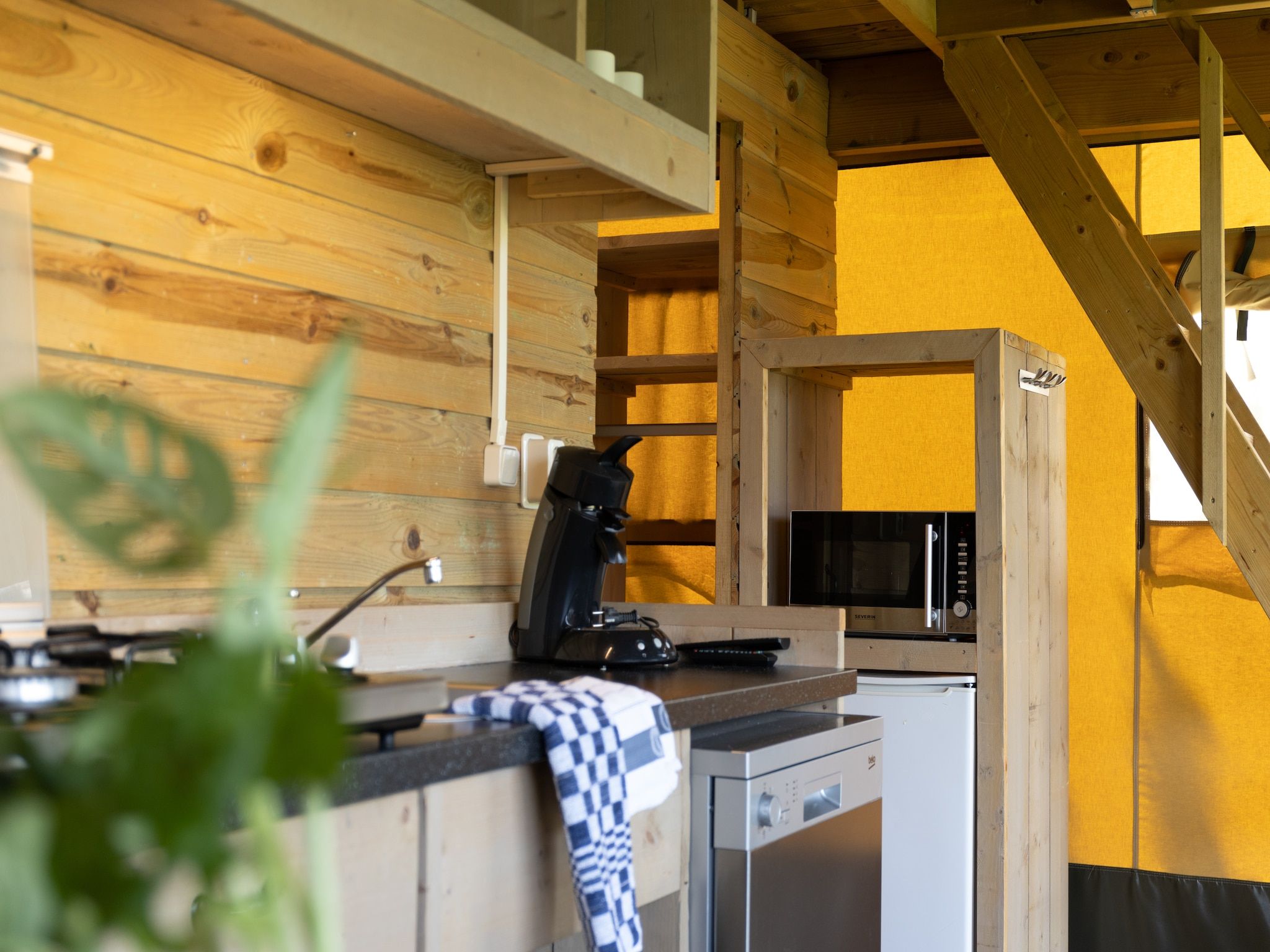 De keuken van Recreatiepark de Boshoek 1 in Voorthuizen