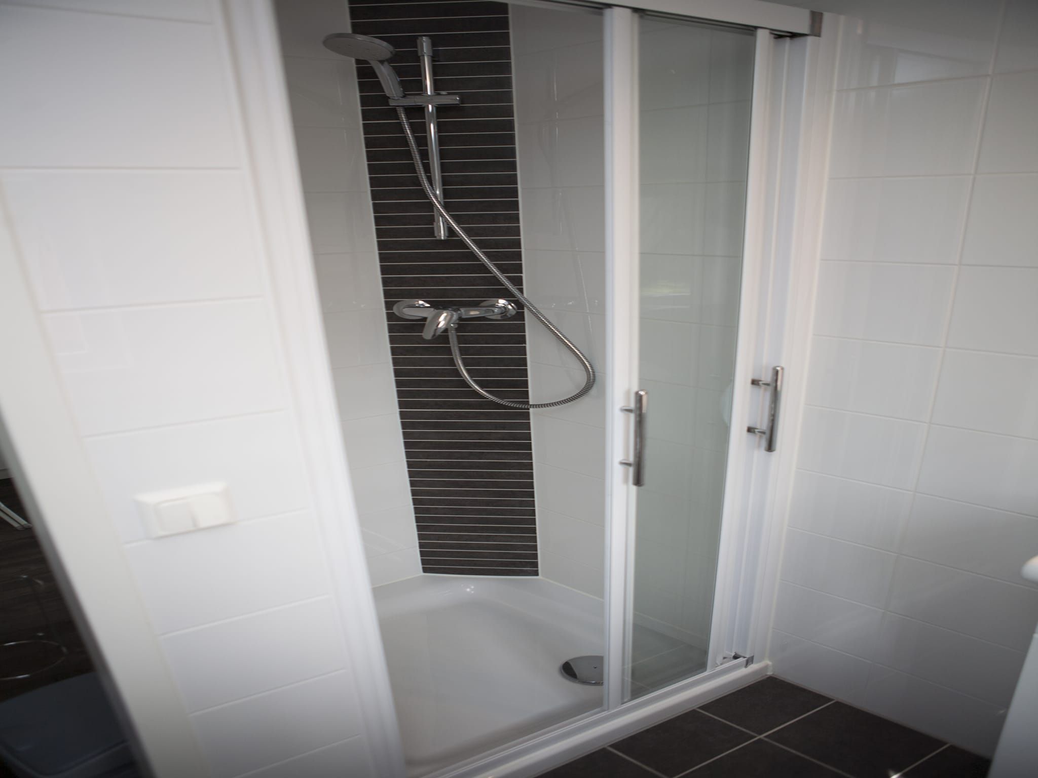 De badkamer van Recreatiepark de Boshoek 9 in Voorthuizen
