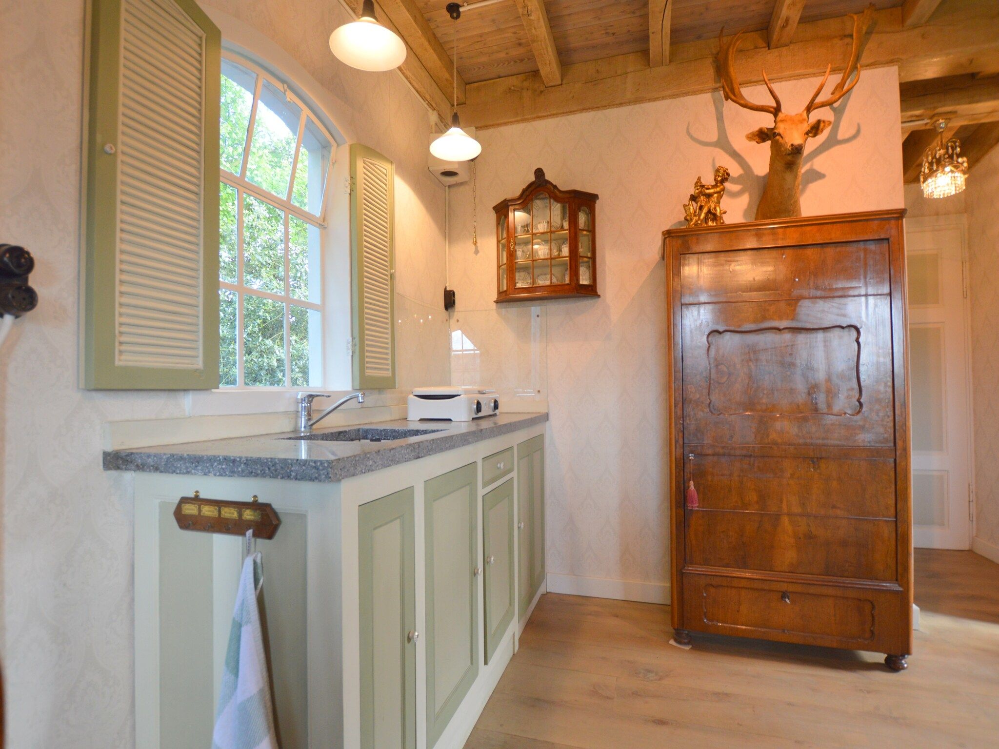 De keuken van Guesthouse The Old Cottage in Volkel