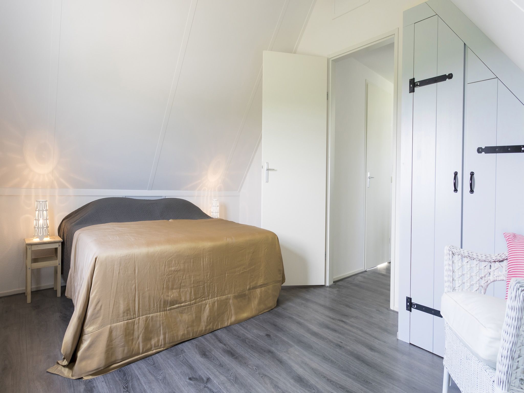 Een slaapkamer van Groeneweg 4 in Wissenkerke