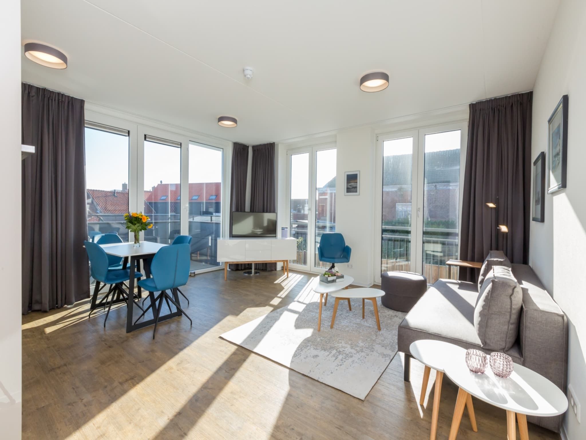 De woonkamer van Aparthotel Zoutelande - Luxe 2-persoons comfort appartement in Zoutelande