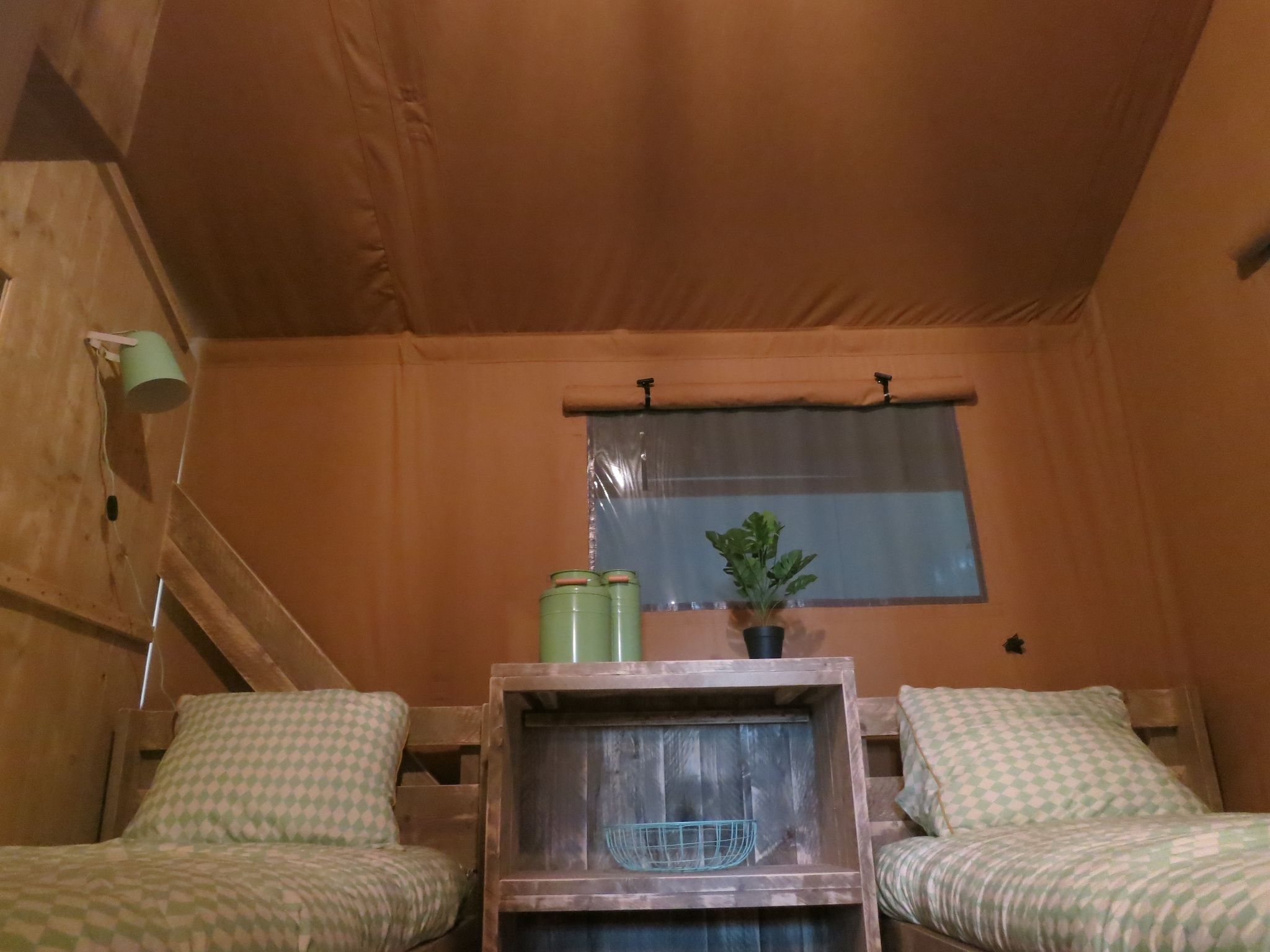 Een slaapkamer van Vakantiepark Eigen Wijze 9 in Bant