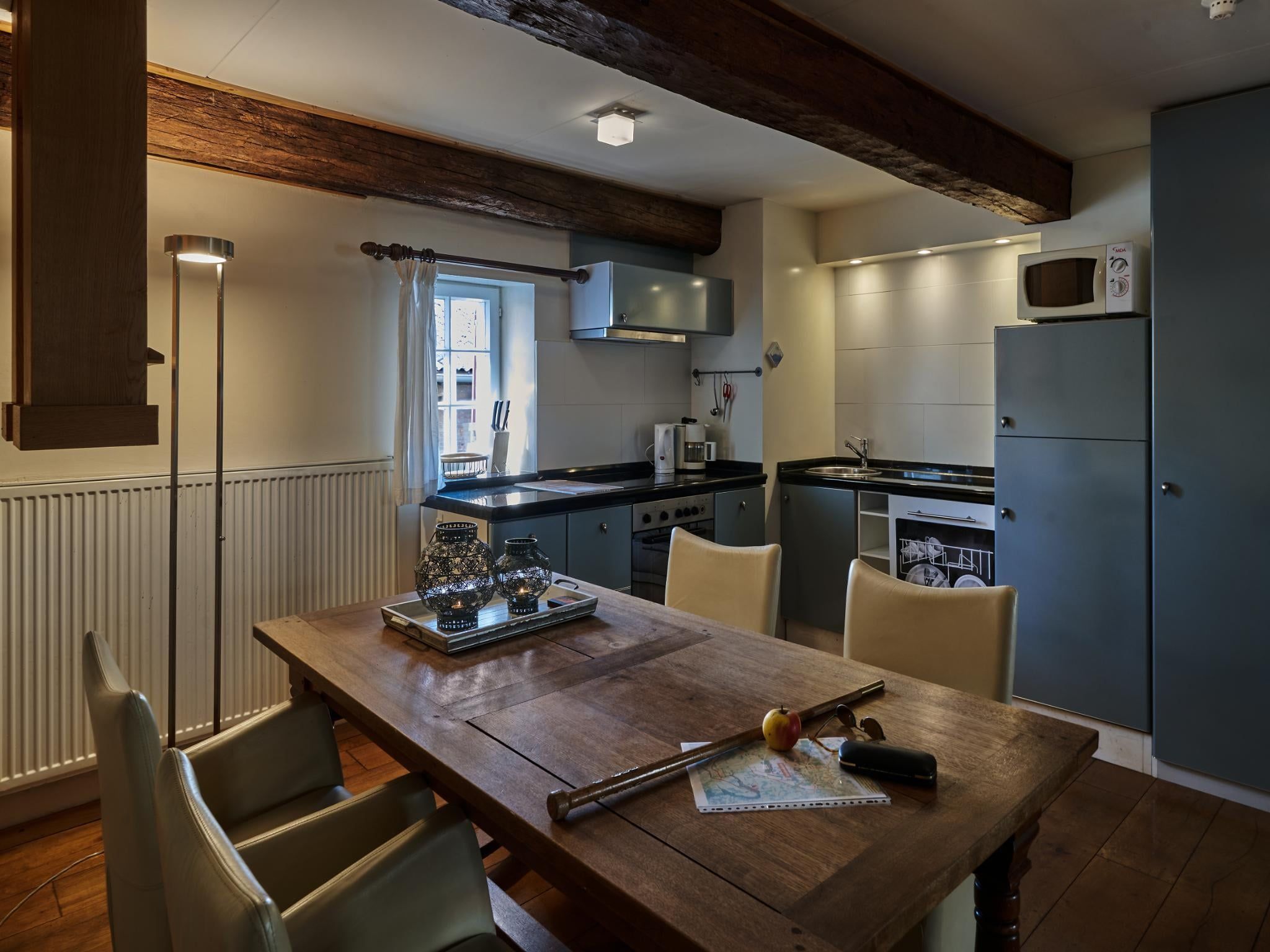 De eetkamer van Meschermolen 1 in Mesch-Eijsden