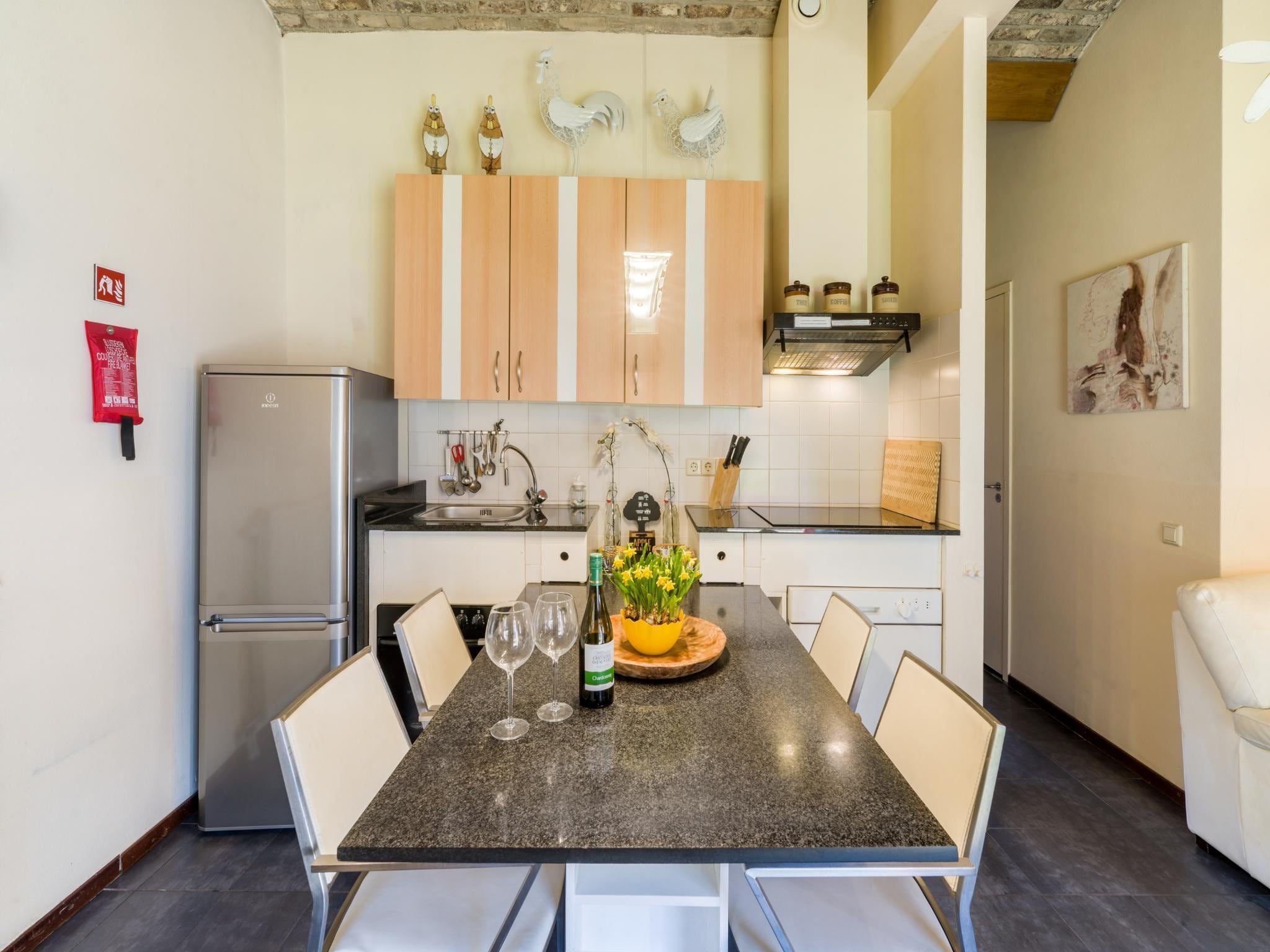 De keuken van Meschermolen 7 in Mesch-Eijsden
