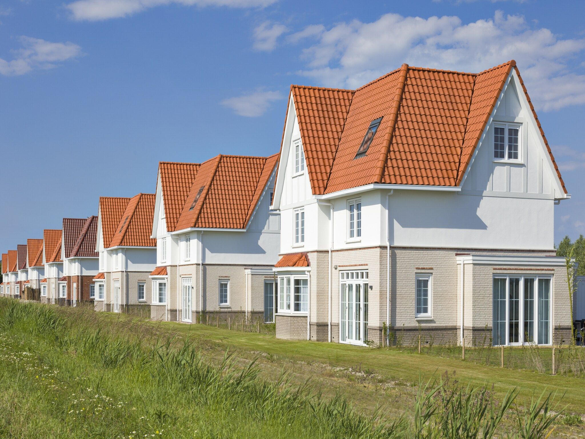 De buitenkant van Resort De Parade in Cadzand-Bad