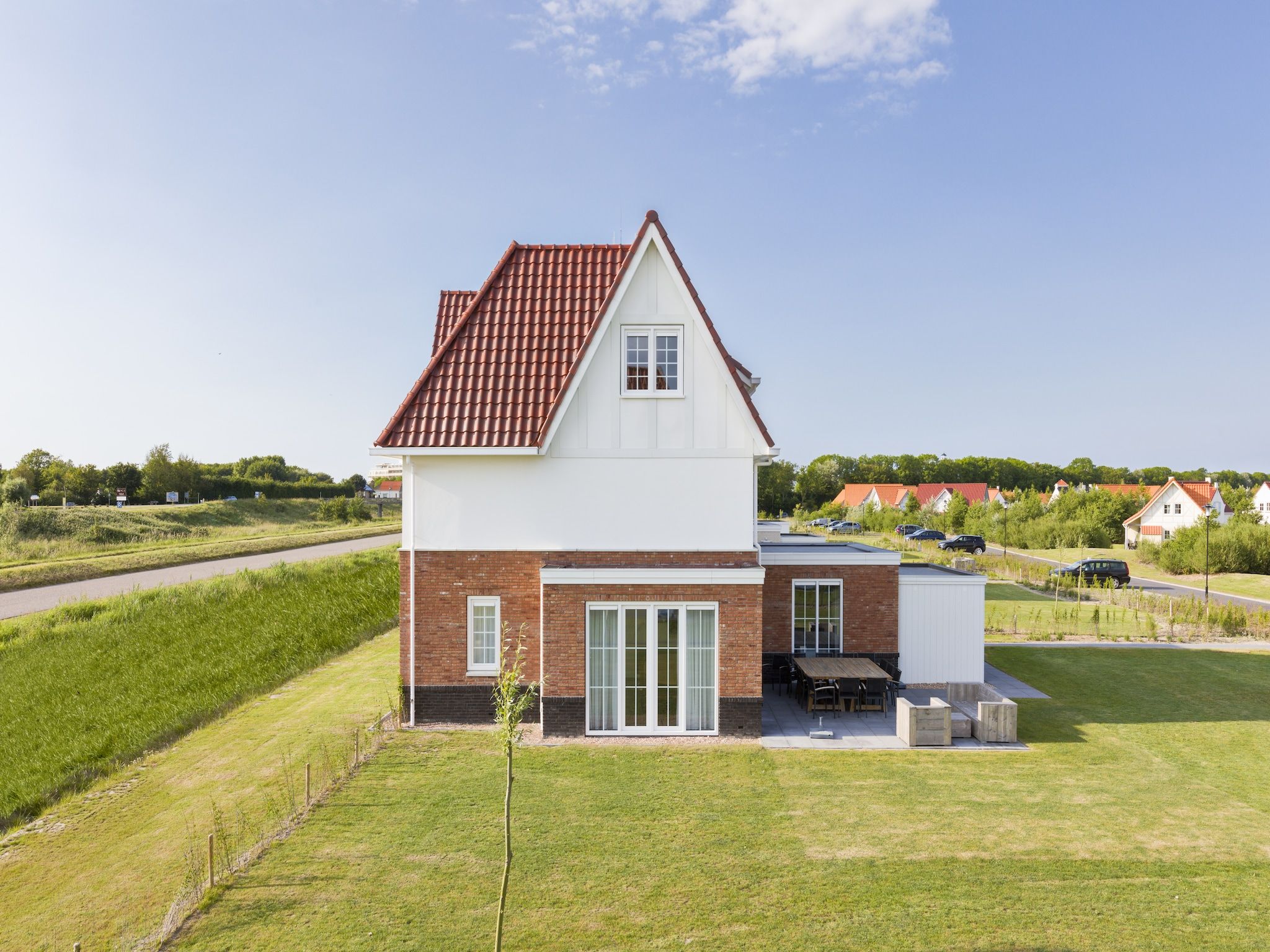 De buitenkant van Resort De Parade in Cadzand-Bad