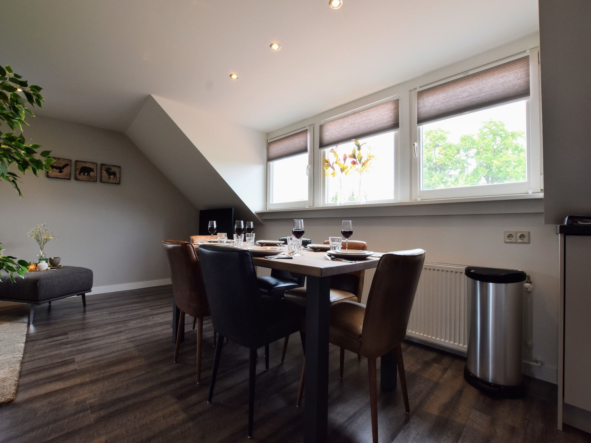 De eetkamer van Erve Tank in Eibergen