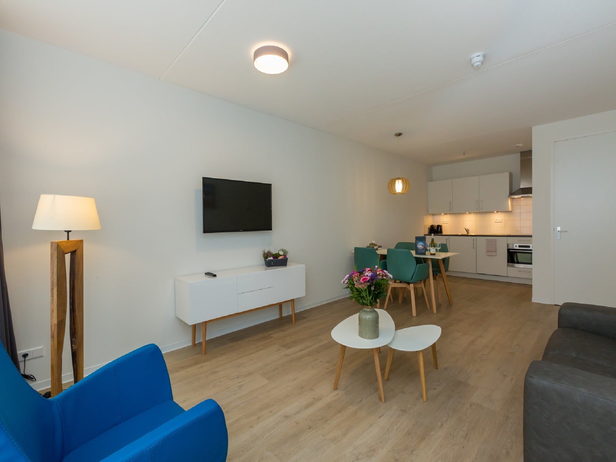 De woonkamer van Aparthotel Zoutelande - 6 pers luxe appartement in Zoutelande