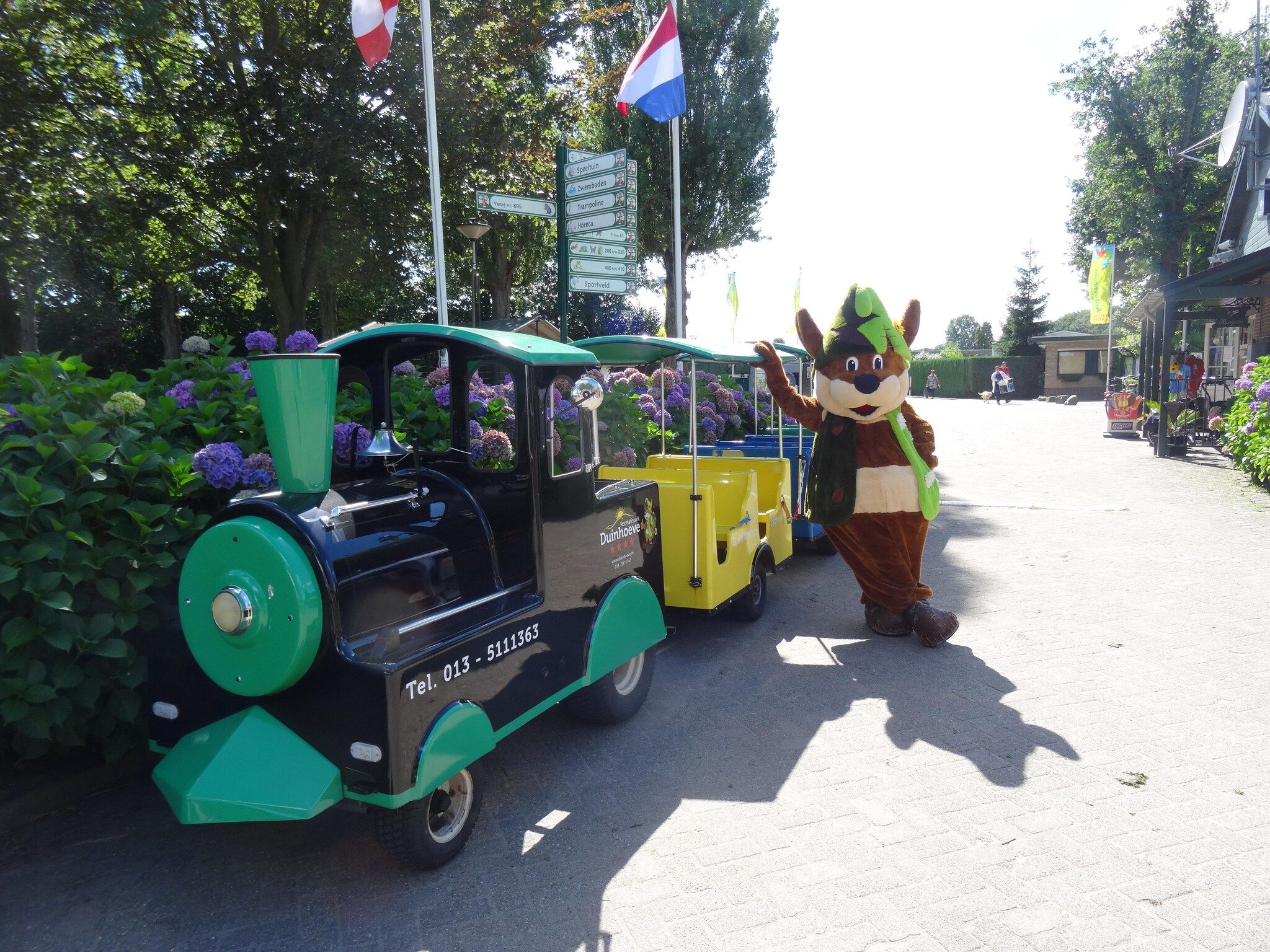 Parkfaciliteiten bij Recreatiepark Duinhoeve 13 in Udenhout