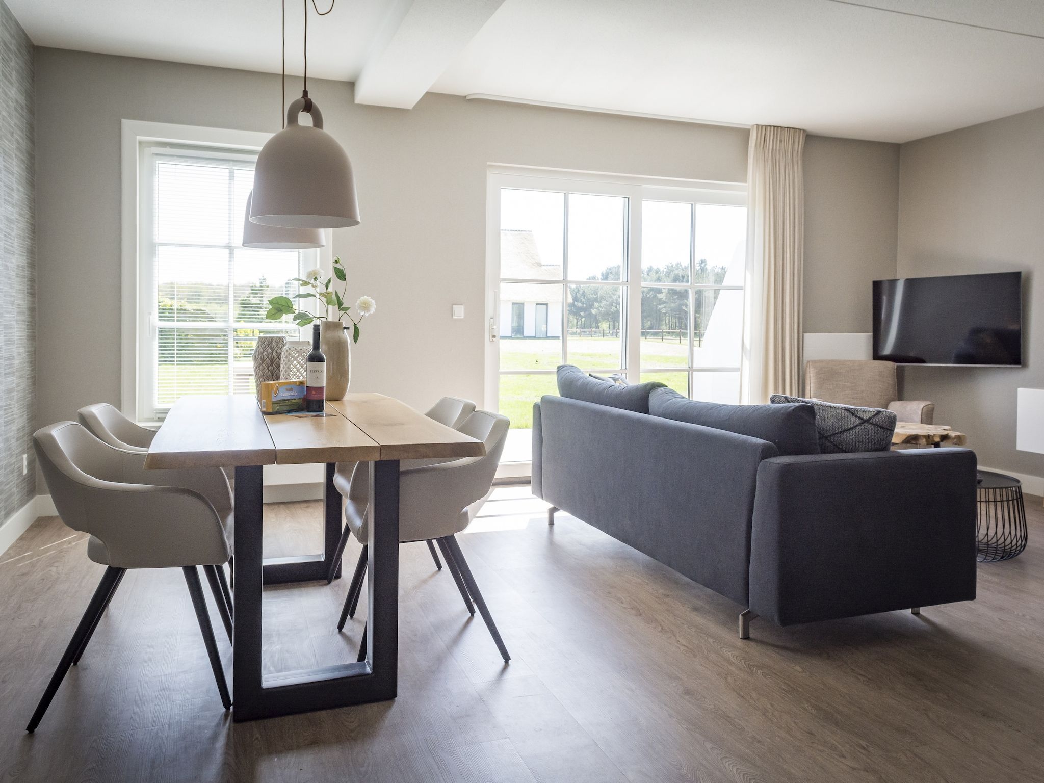 De eetkamer van Bouwlust G17 in De Cocksdorp Texel