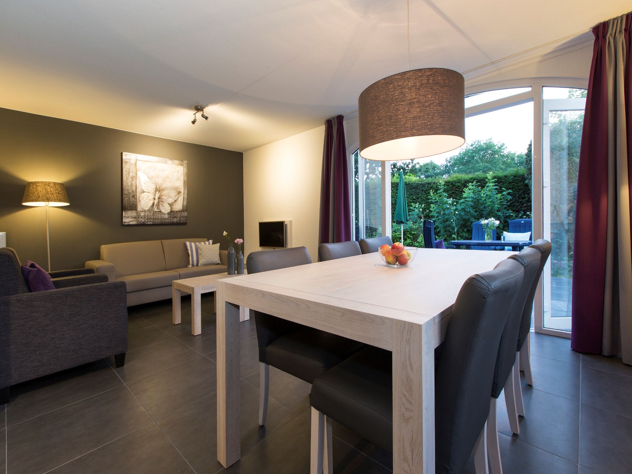 De eetkamer van Resort Arcen 17 in Arcen