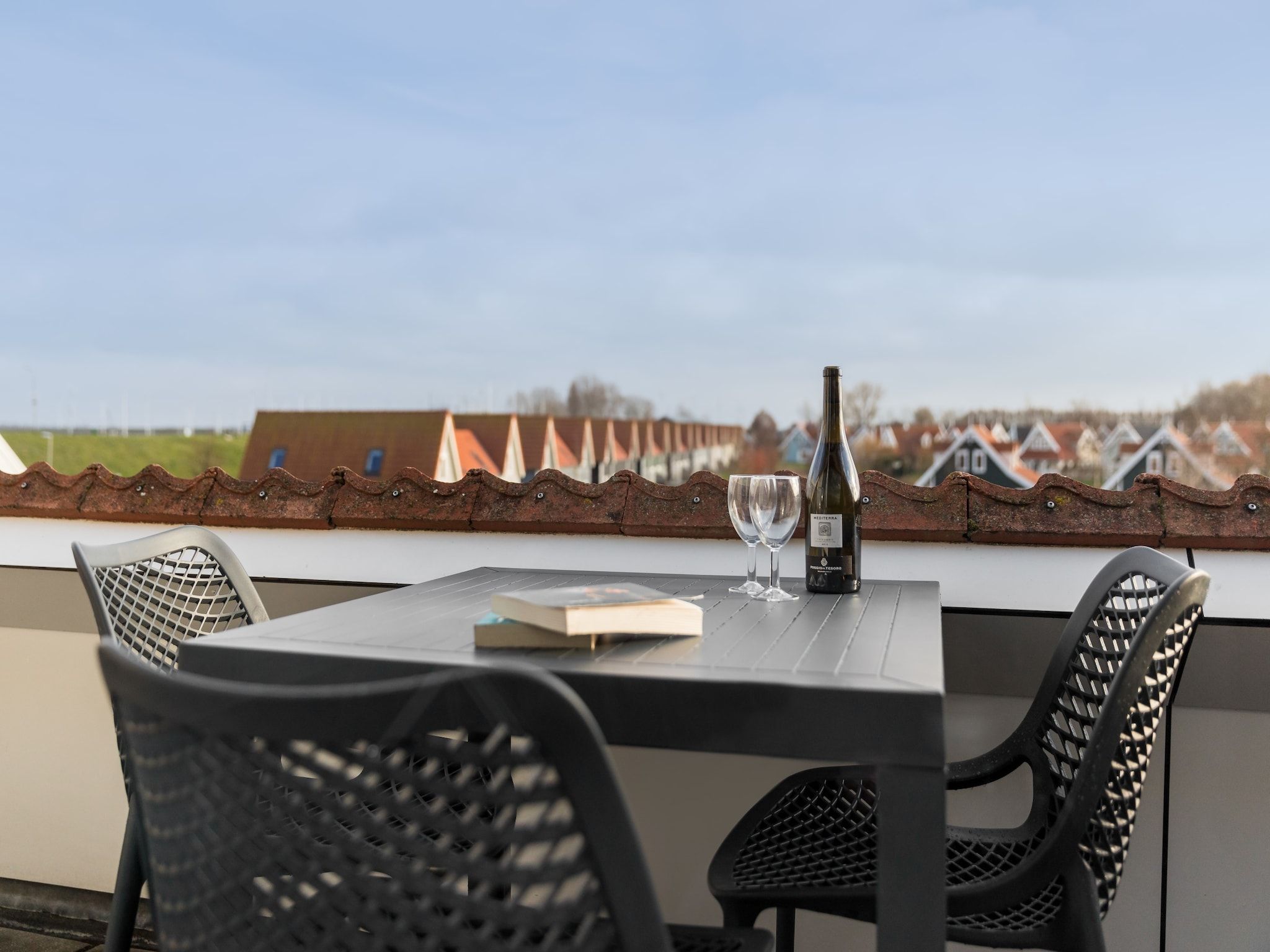 Het terras van Aquadelta 34 in Bruinisse