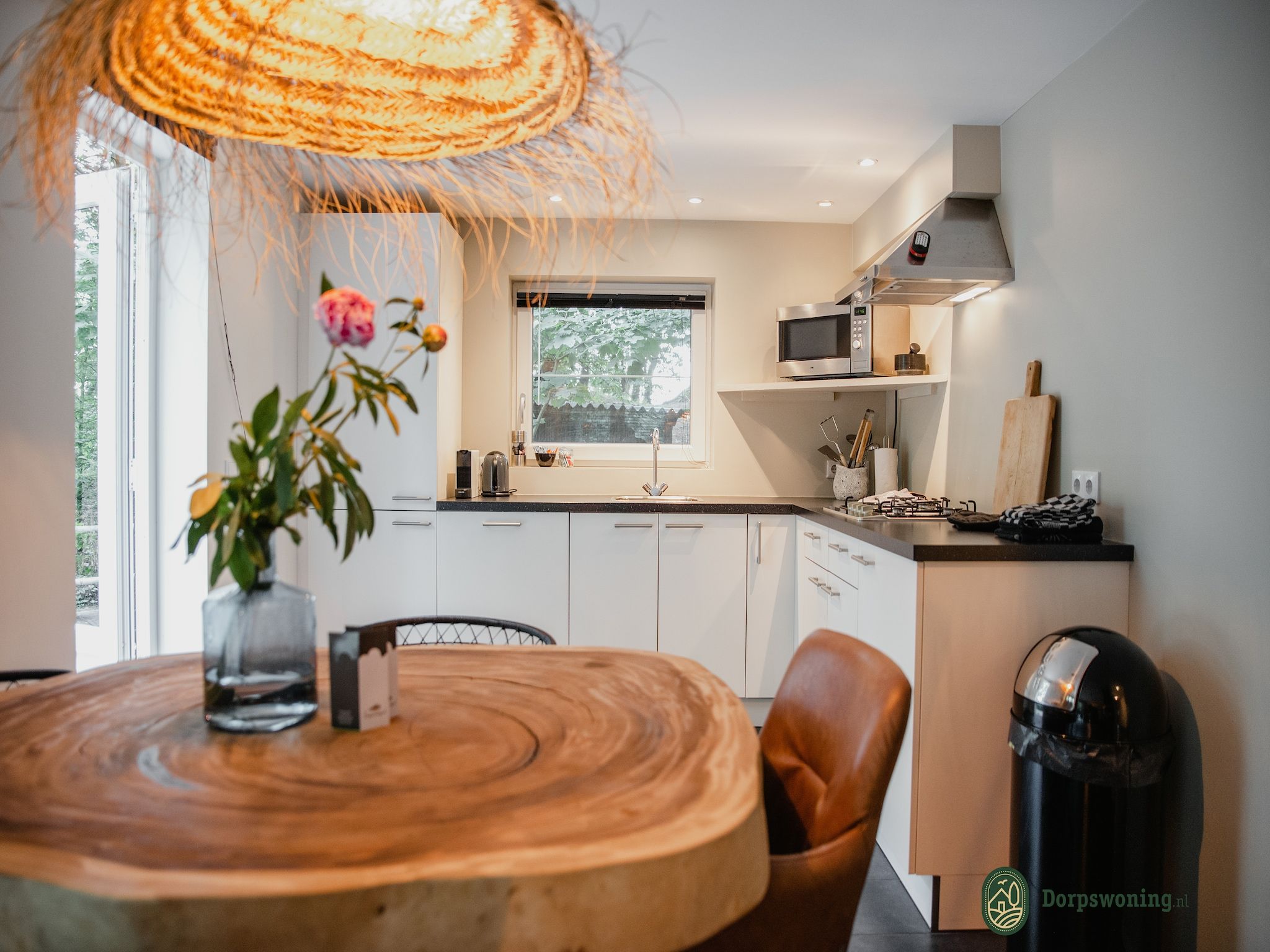 De keuken van Dorpswoning In het Bos in Leende