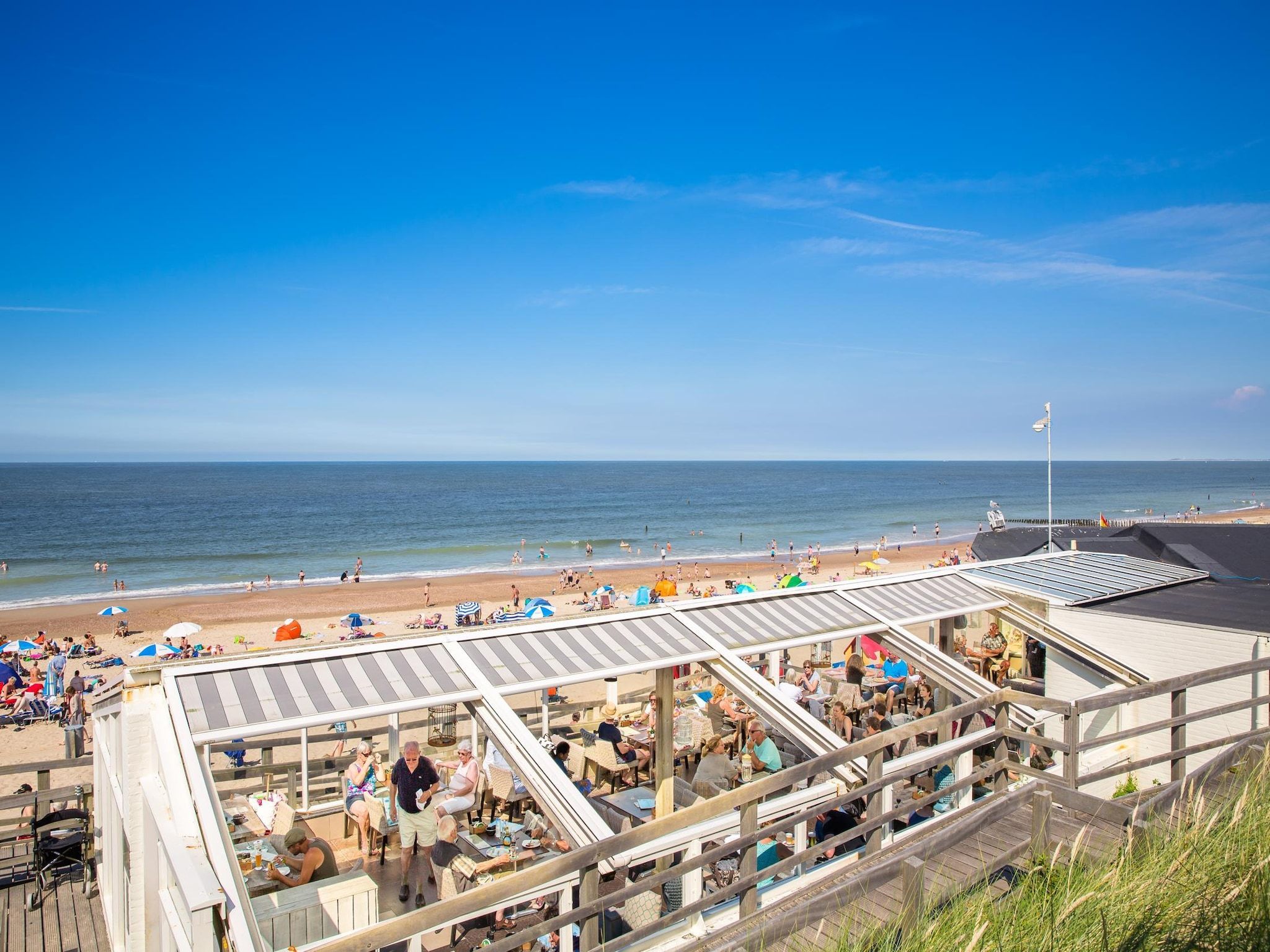 Het uitzicht vanaf Buitenhof Domburg 13 in Domburg