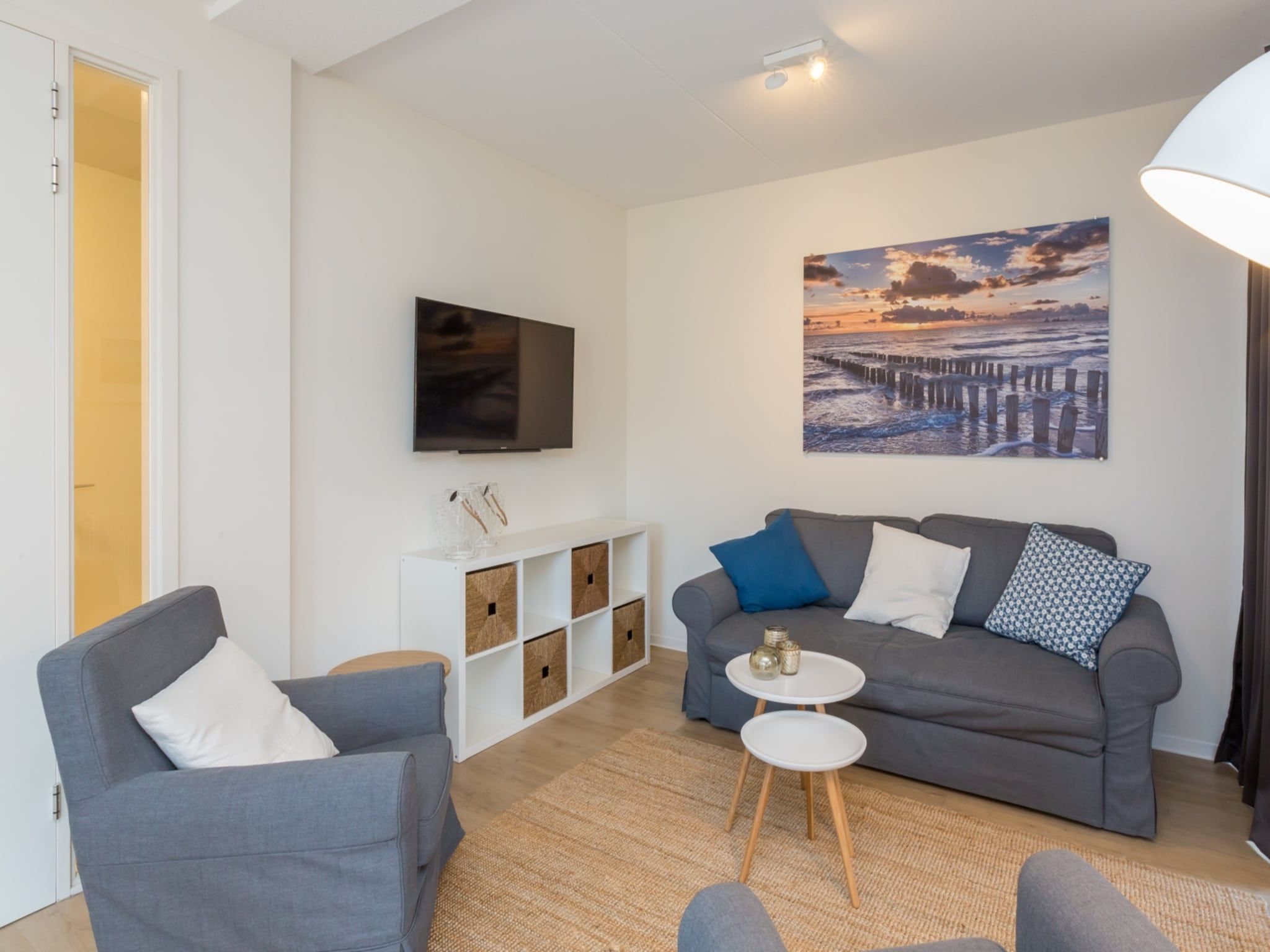 De woonkamer van Aparthotel Zoutelande - 5 pers luxe appartement in Zoutelande