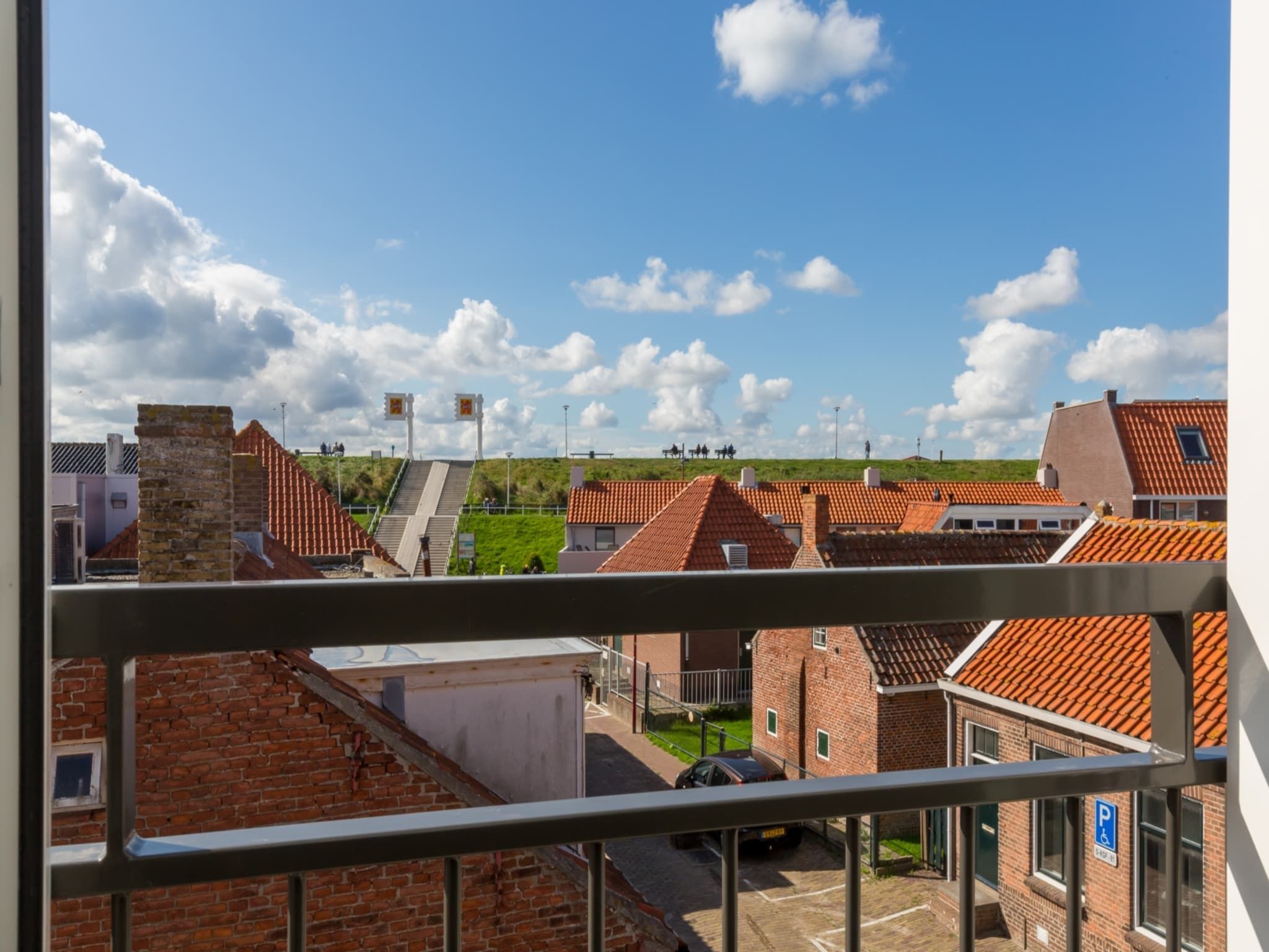 Het uitzicht vanaf Aparthotel Zoutelande - 5 pers luxe appartement in Zoutelande