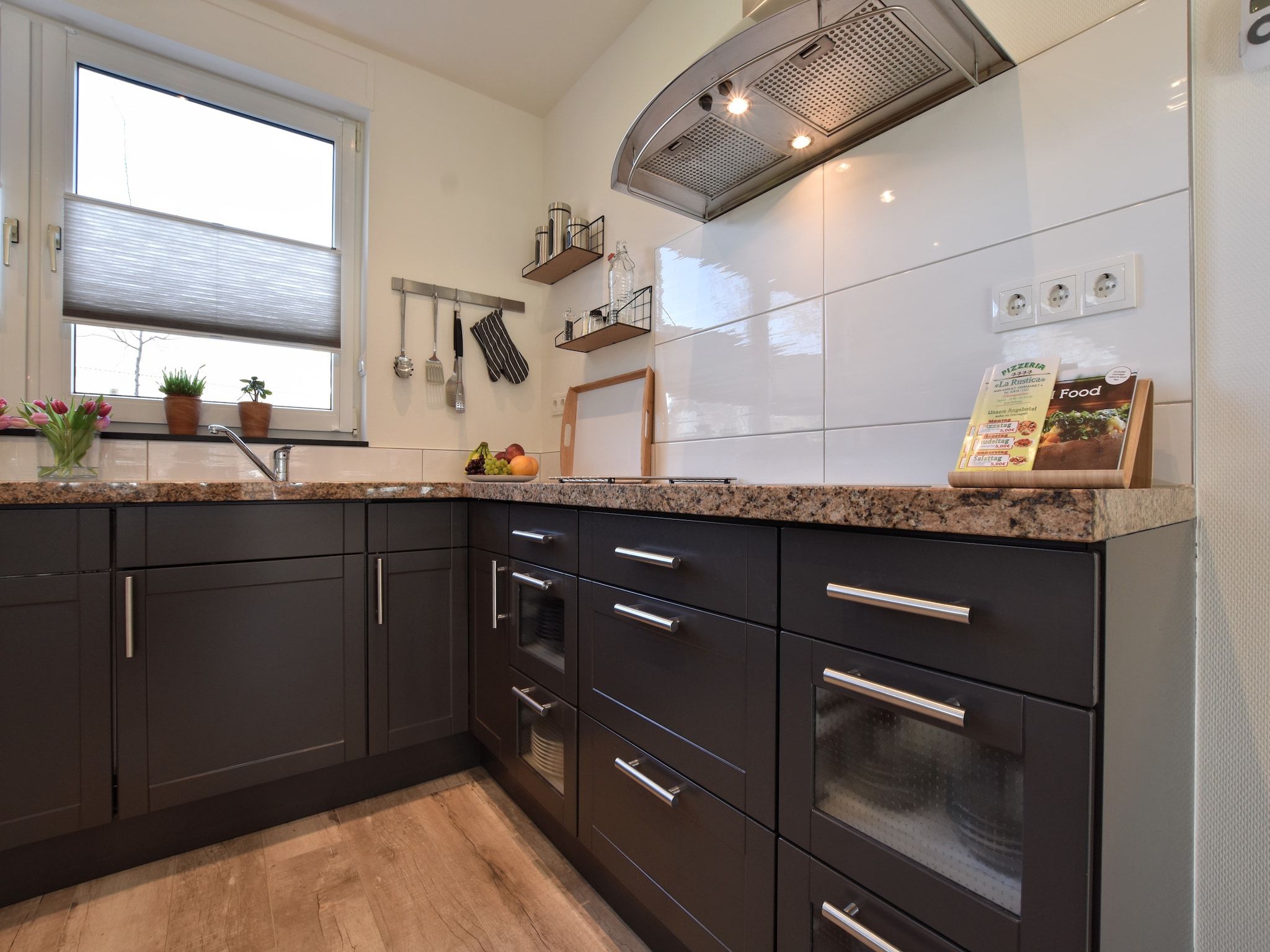 De keuken van Villa Grenszicht in Megchelen