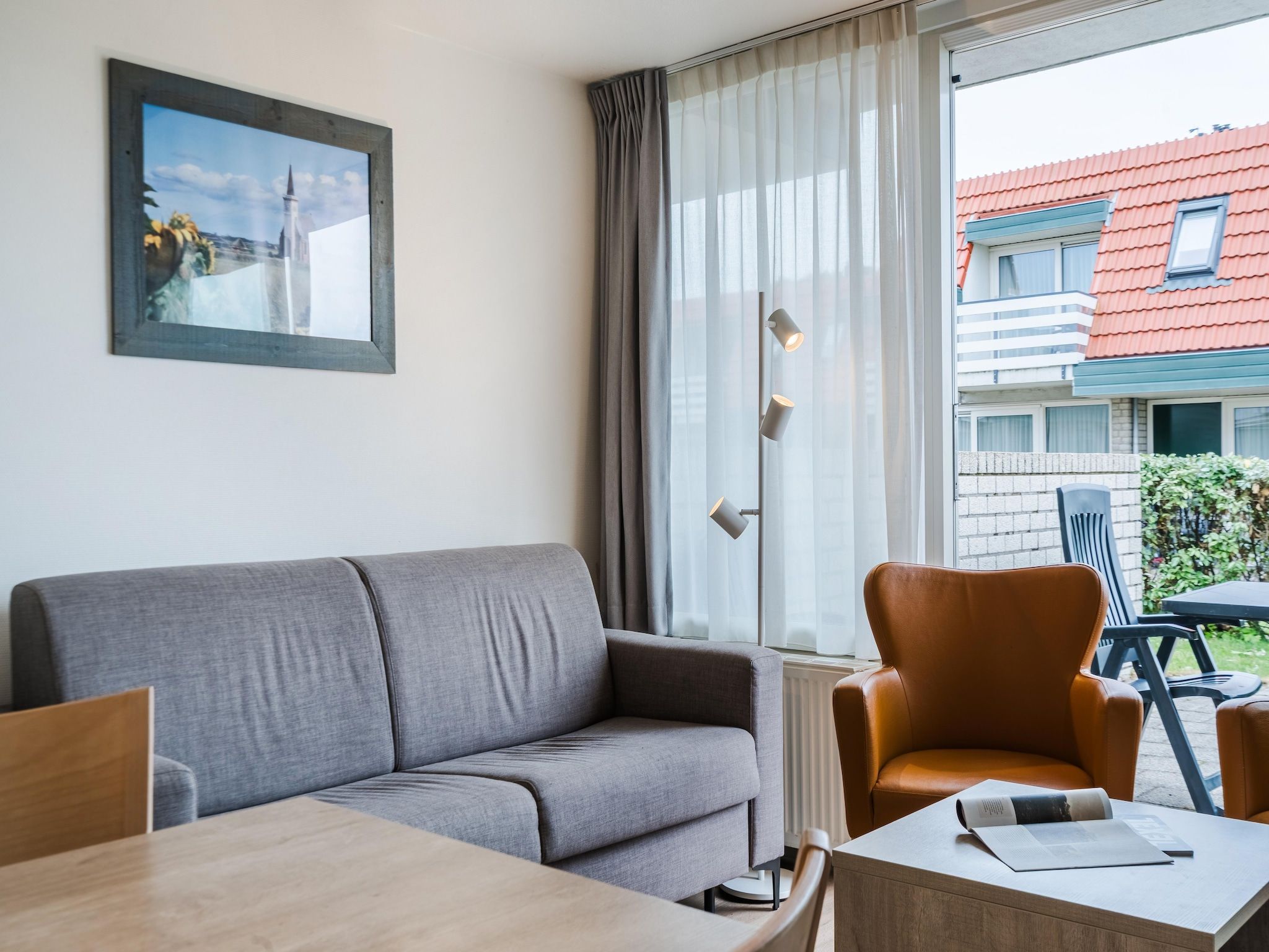 De woonkamer van Bosch en Zee 3 in De Koog Texel