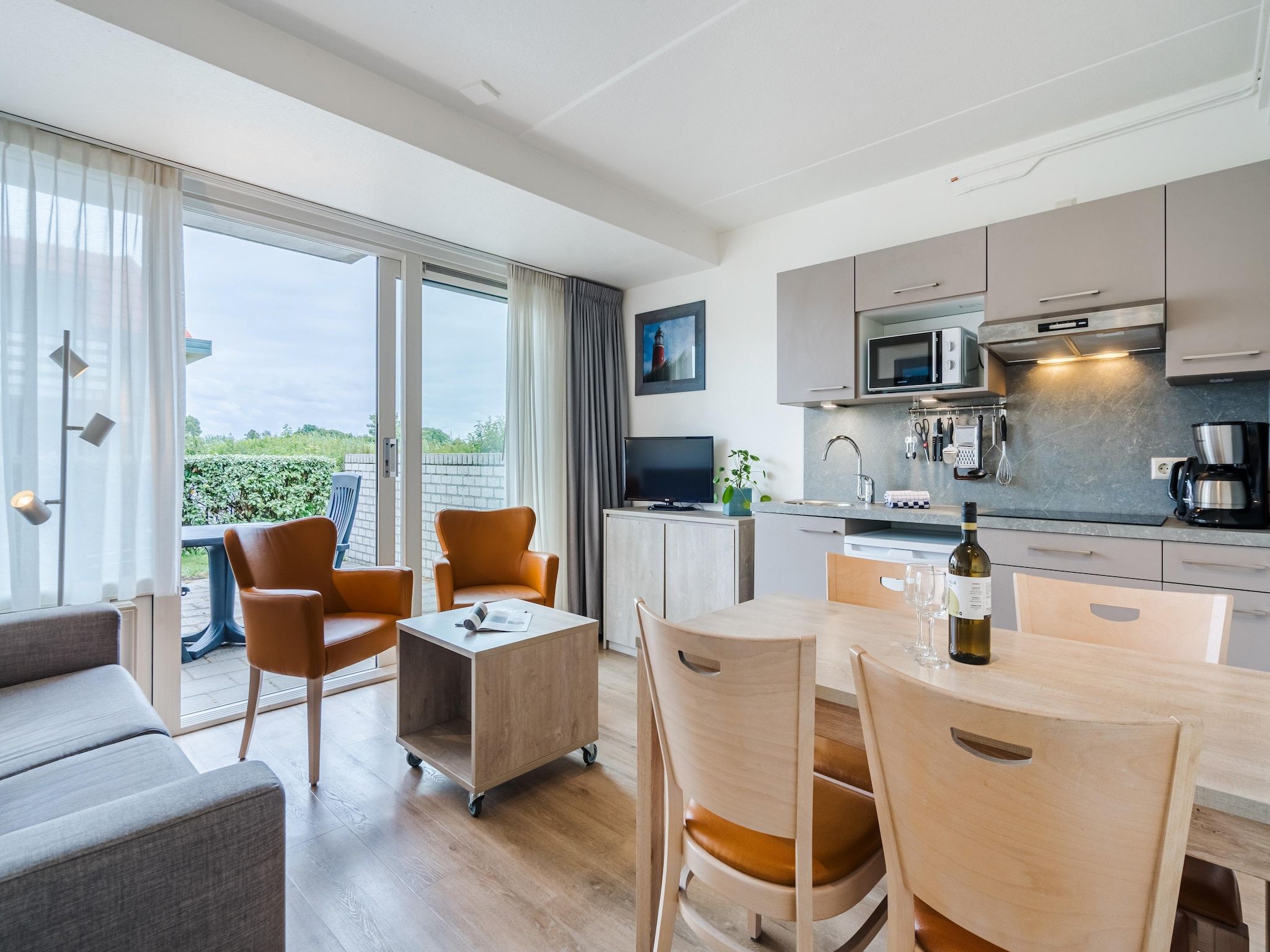 De eetkamer van Bosch en Zee 3 in De Koog Texel