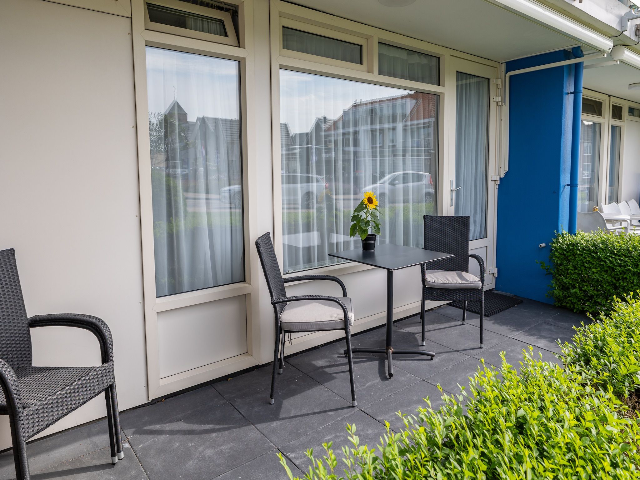 De buitenkant van Kurhaus- appartement 5 Zoutelande in Zoutelande