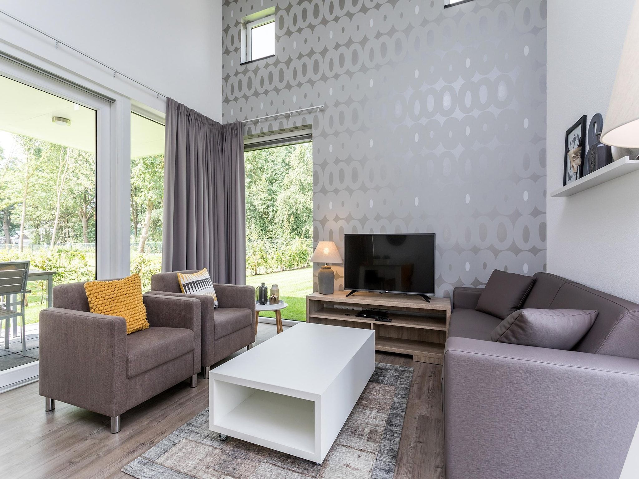 De woonkamer van Buitenhof De Leistert 20 in Roggel