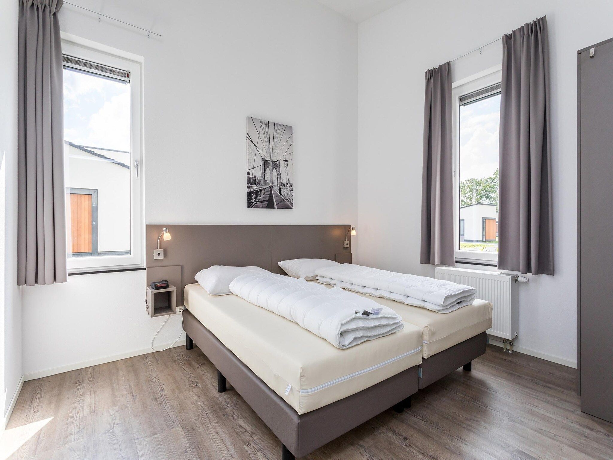 Een slaapkamer van Buitenhof De Leistert 23 in Roggel