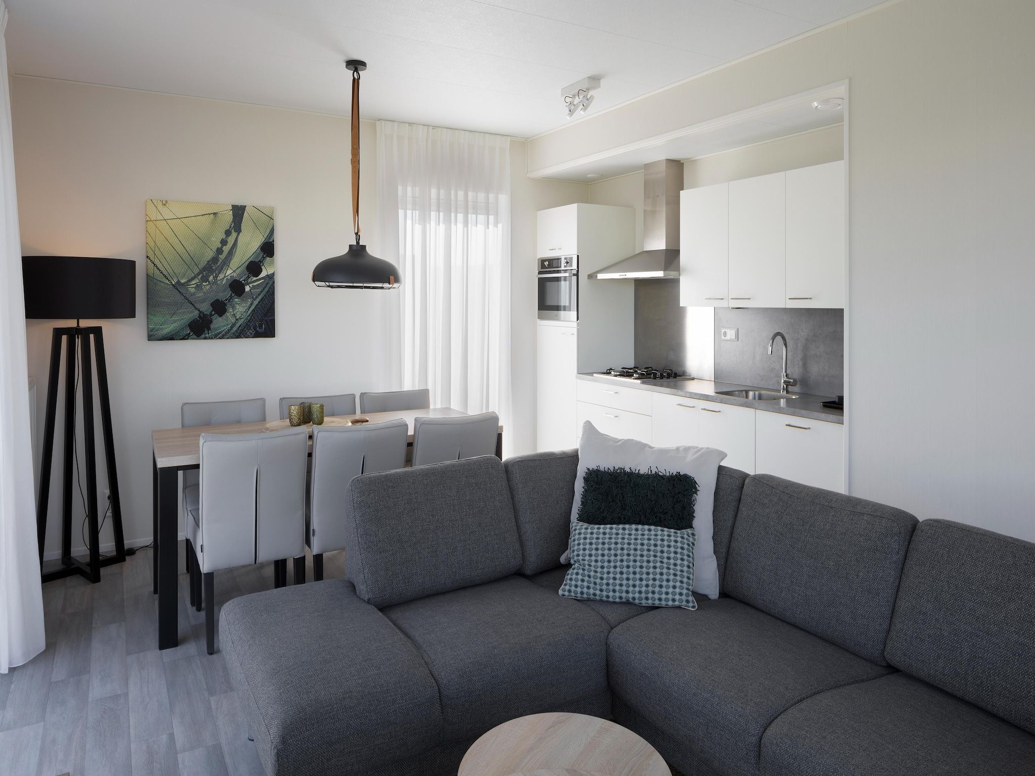 De woonkamer van Beach Resort Nieuwvliet-Bad 5 in Nieuwvliet-Bad