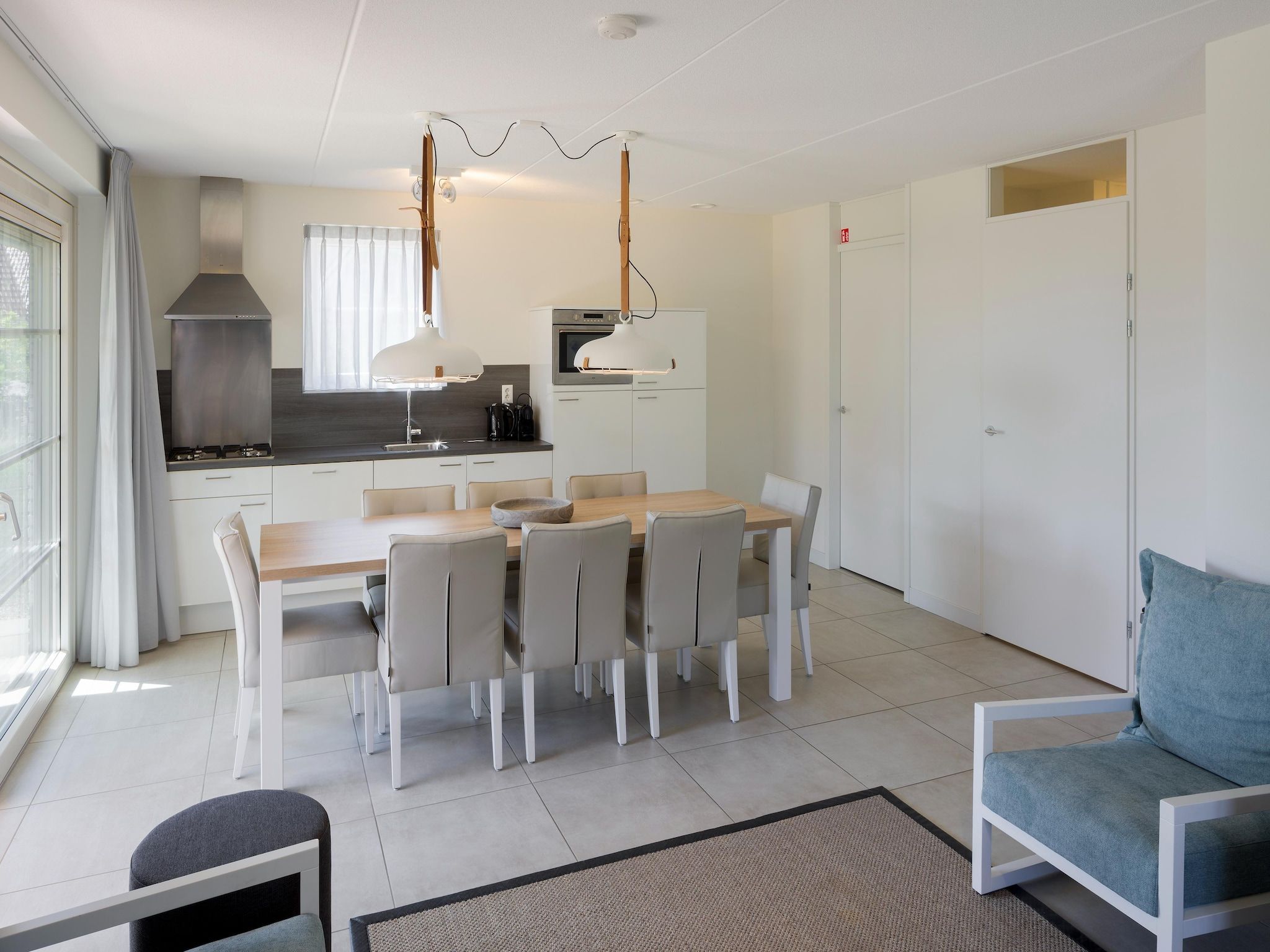 De eetkamer van Beach Resort Nieuwvliet-Bad 6 in Nieuwvliet-Bad