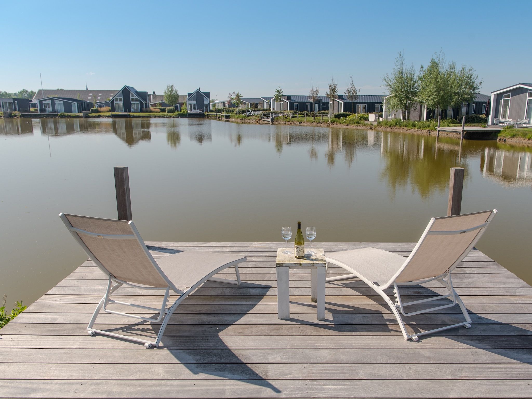 Het uitzicht vanaf Water Resort Oosterschelde 46 in Wemeldinge