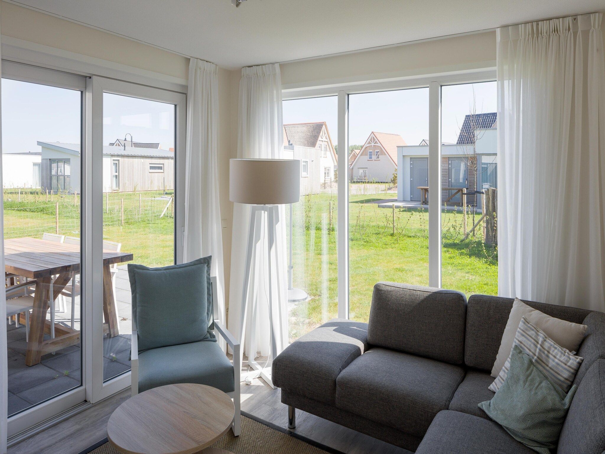 De woonkamer van Beach Resort Nieuwvliet-Bad 11 in Nieuwvliet