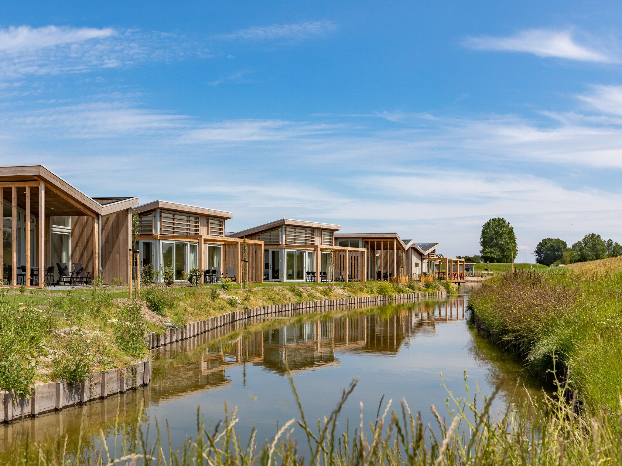 Het uitzicht vanaf Water Village 2 in Kamperland