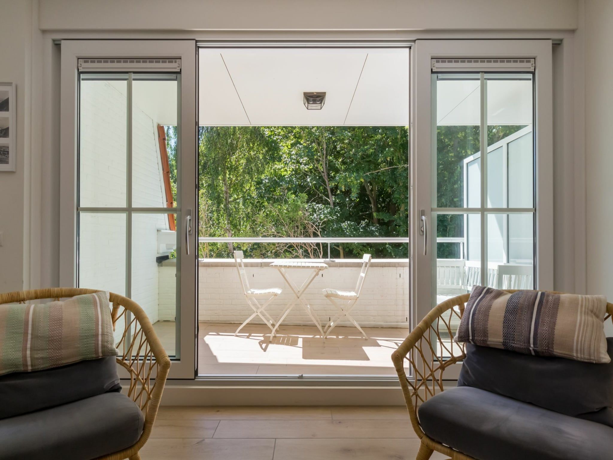 Het terras van Appartement Duinhof Dishoek 13K - 6 personen de luxe in Koudekerke