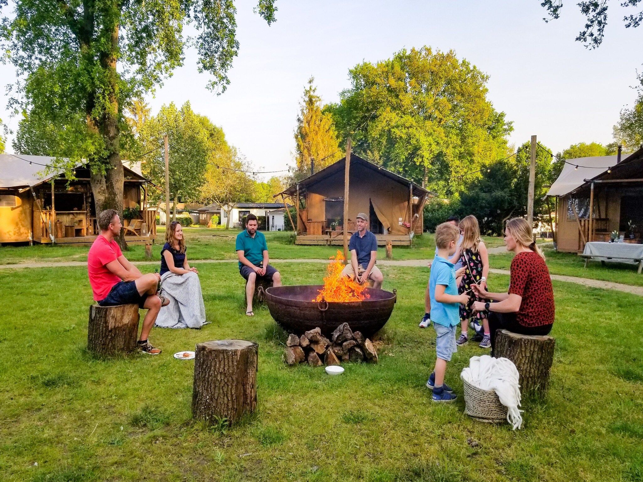 Het uitzicht vanaf Vakantiepark Sandberghe 11 in Uden