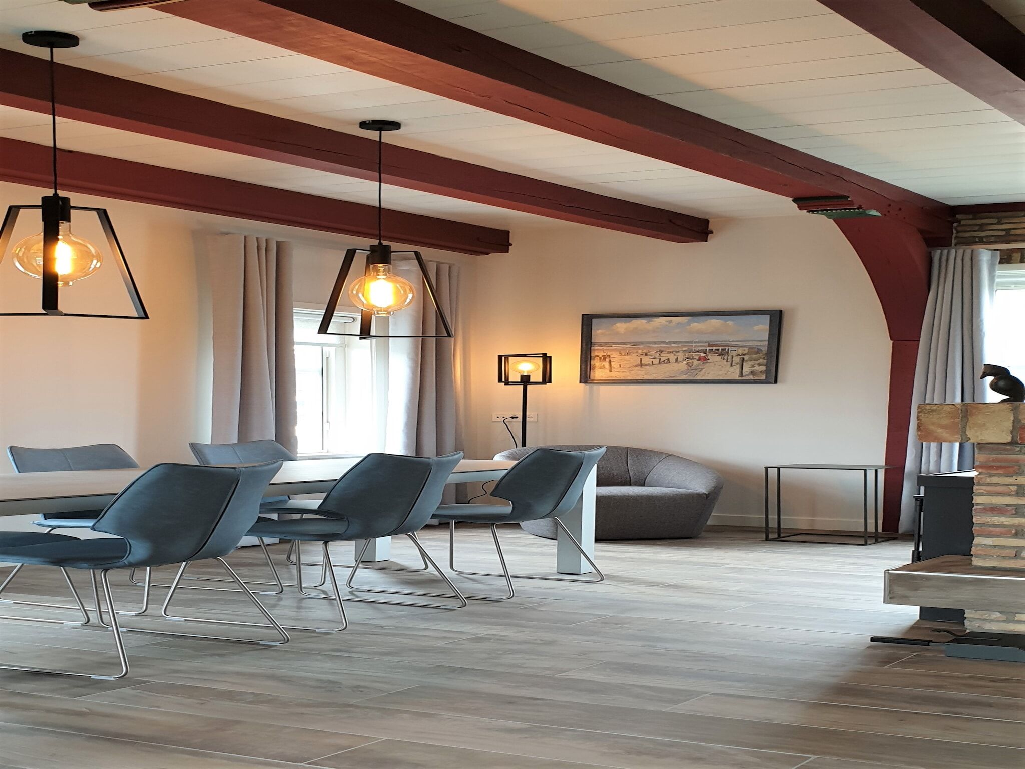 De woonkamer van Het Wambuis in Den Hoorn- Texel