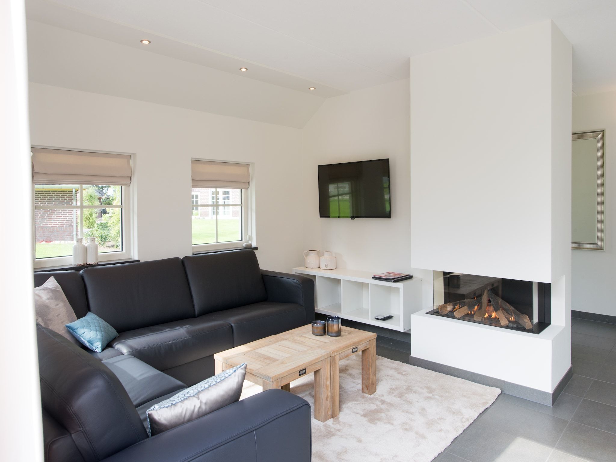De woonkamer van Hof van Salland 10 in Hellendoorn